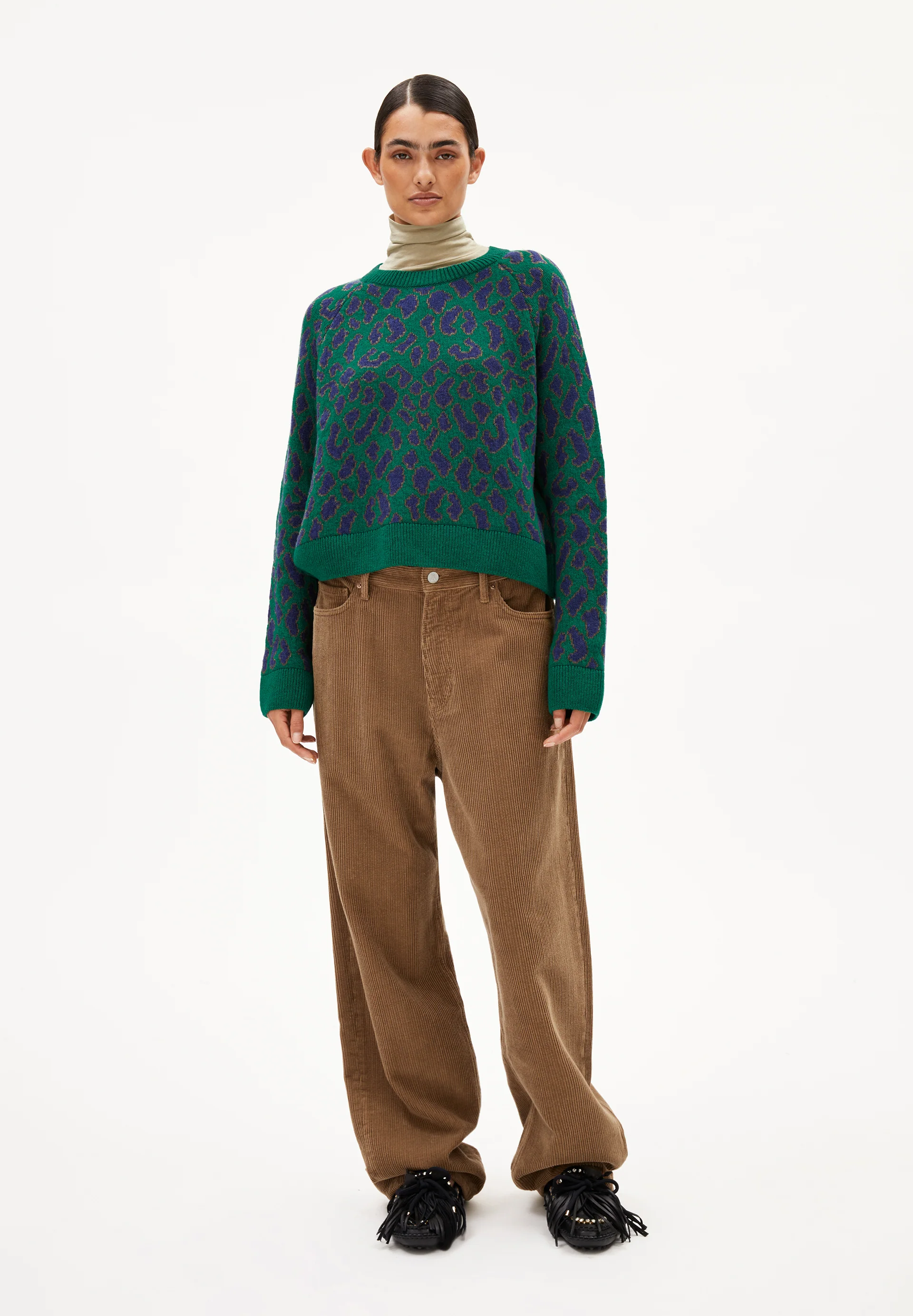 DILIRIAA LEOPAA Sweater made of recycled Organic Wool Mix