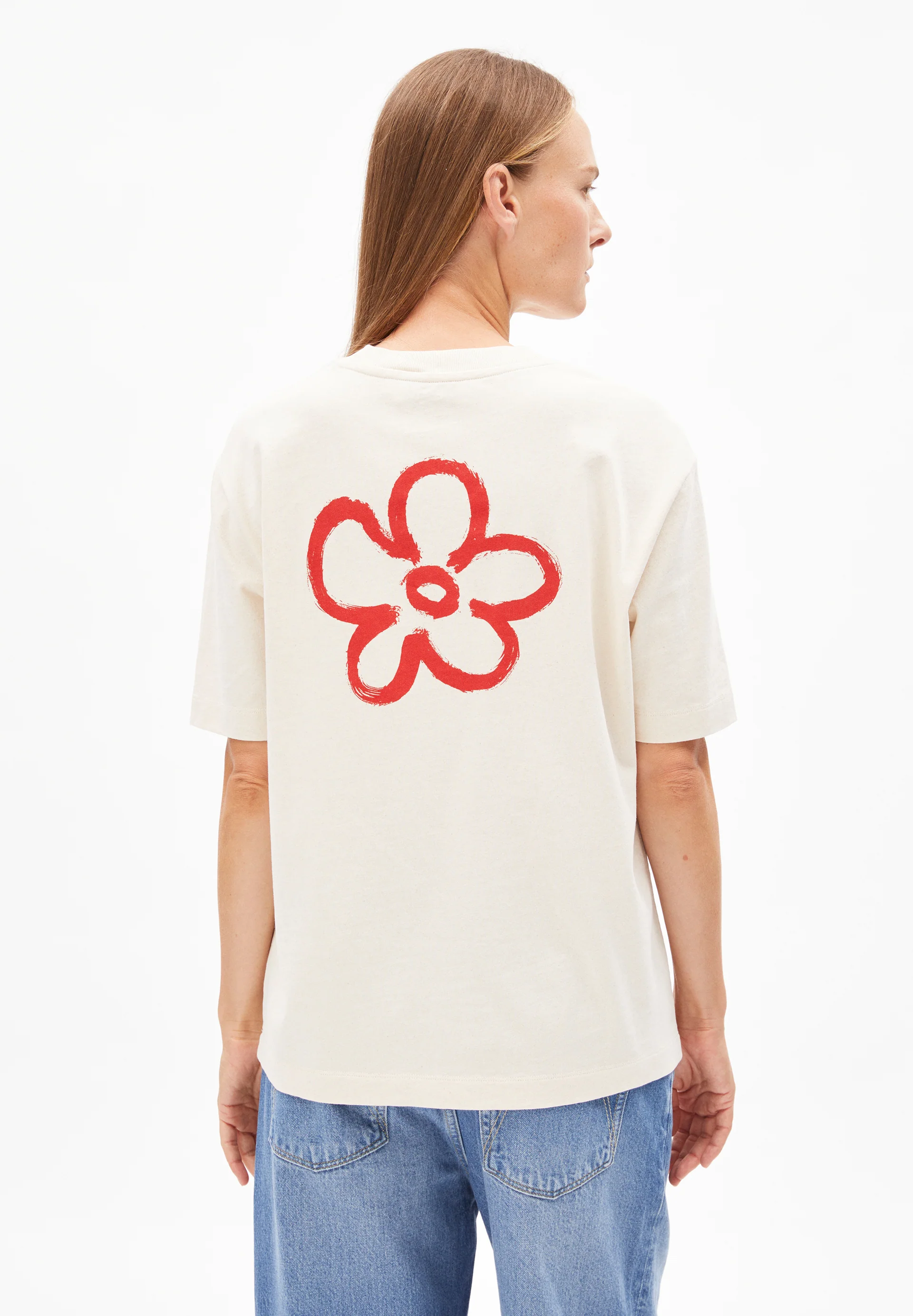 TARJAA BACK FLOWAA Heavyweight T-Shirt made of recycled Cotton Mix