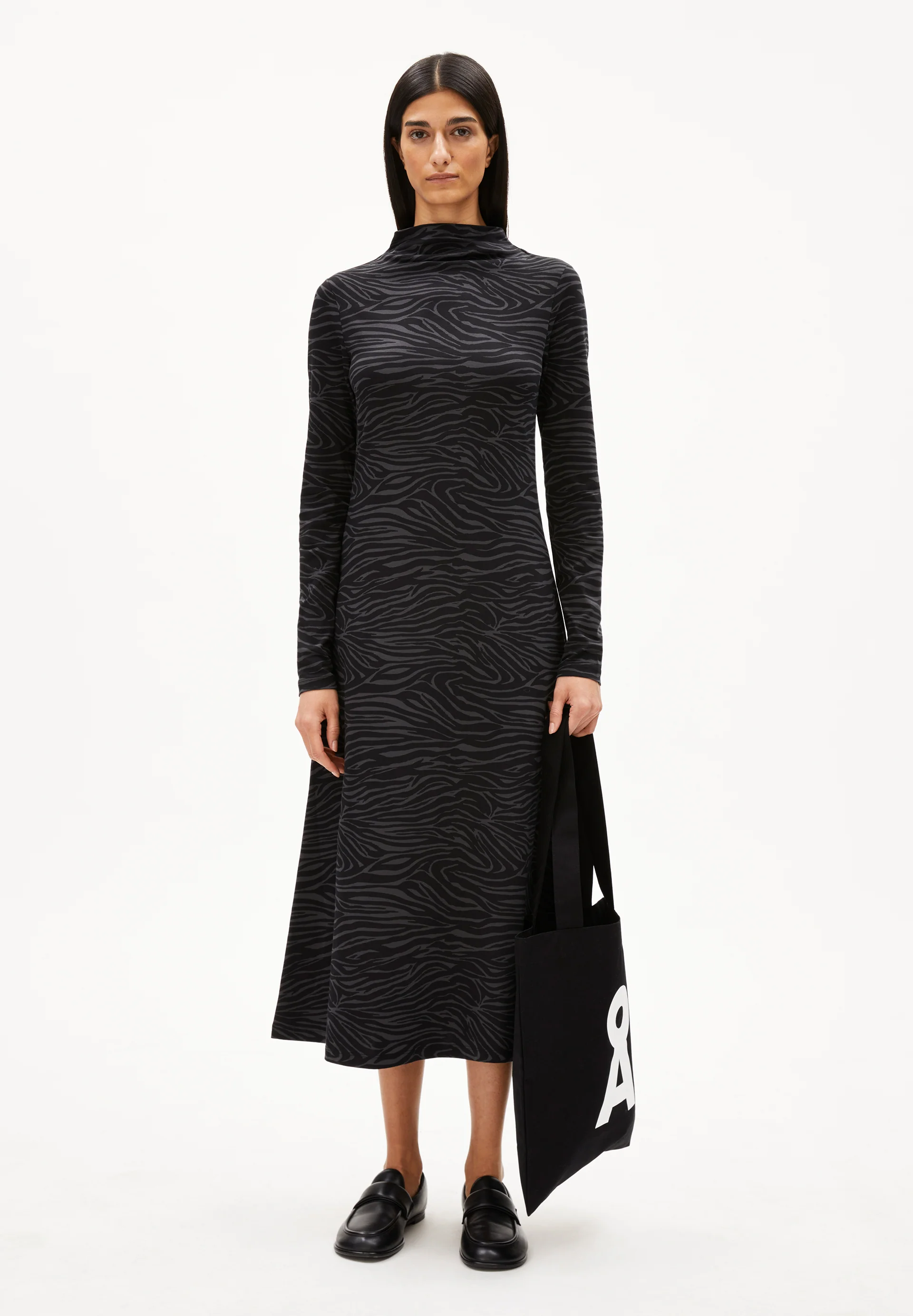 DAILIMAA ZEBRARAA Jersey dress made from an organic cotton blend