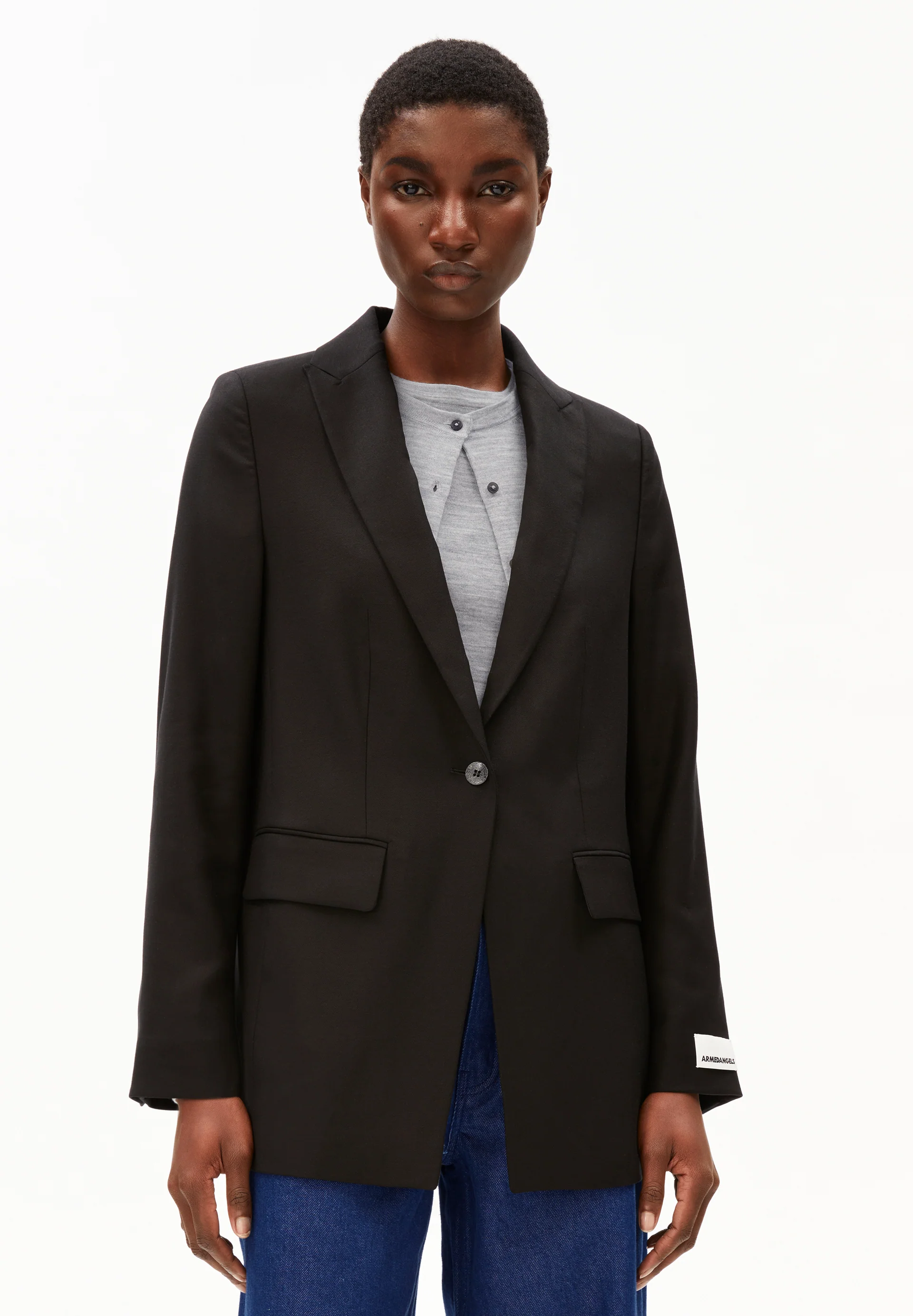 MIKULAA BLAZER Blazer made of TENCEL™ Lyocell Mix
