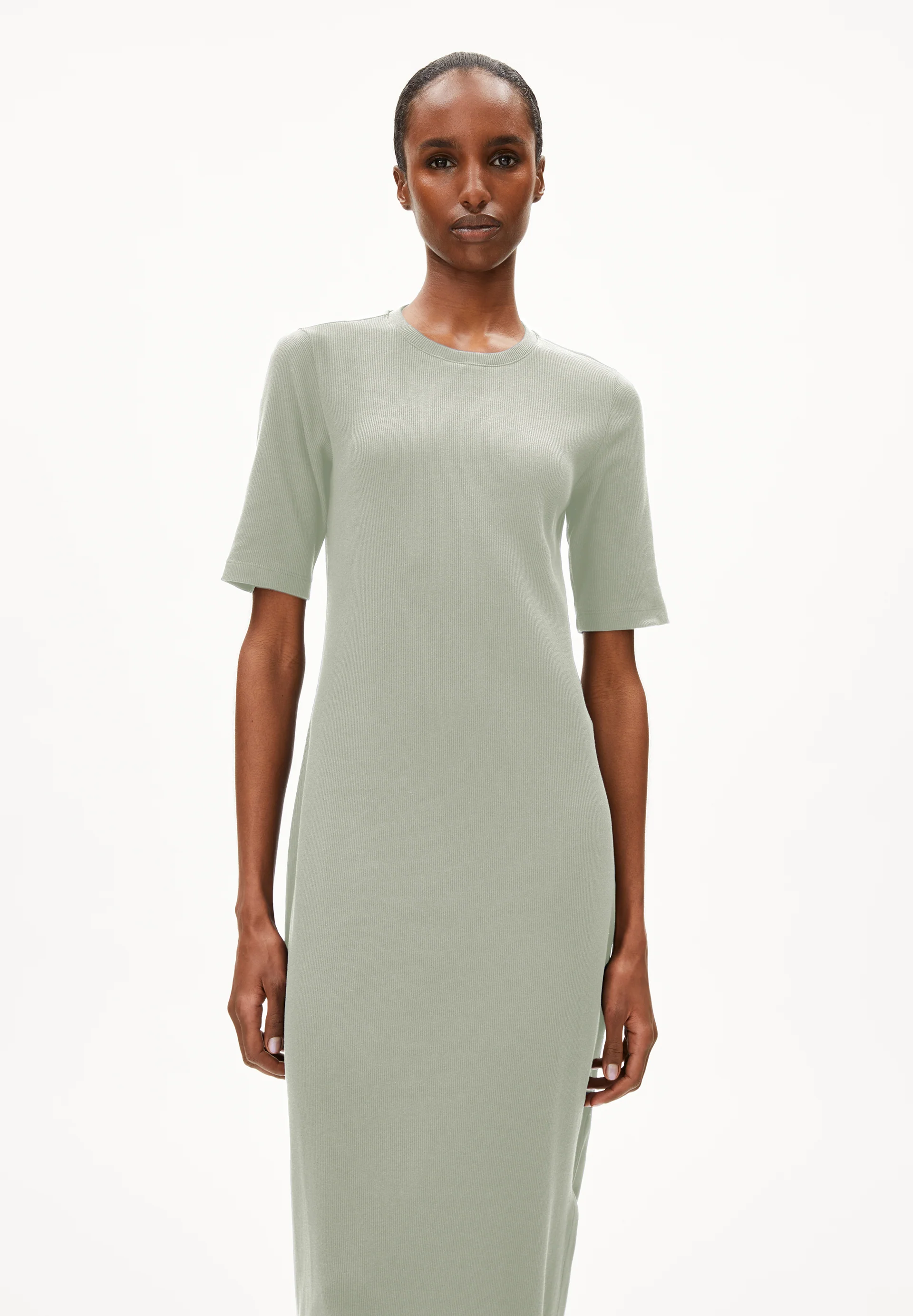 SEHAARAA Rib-Jersey Dress made of Organic Cotton Mix