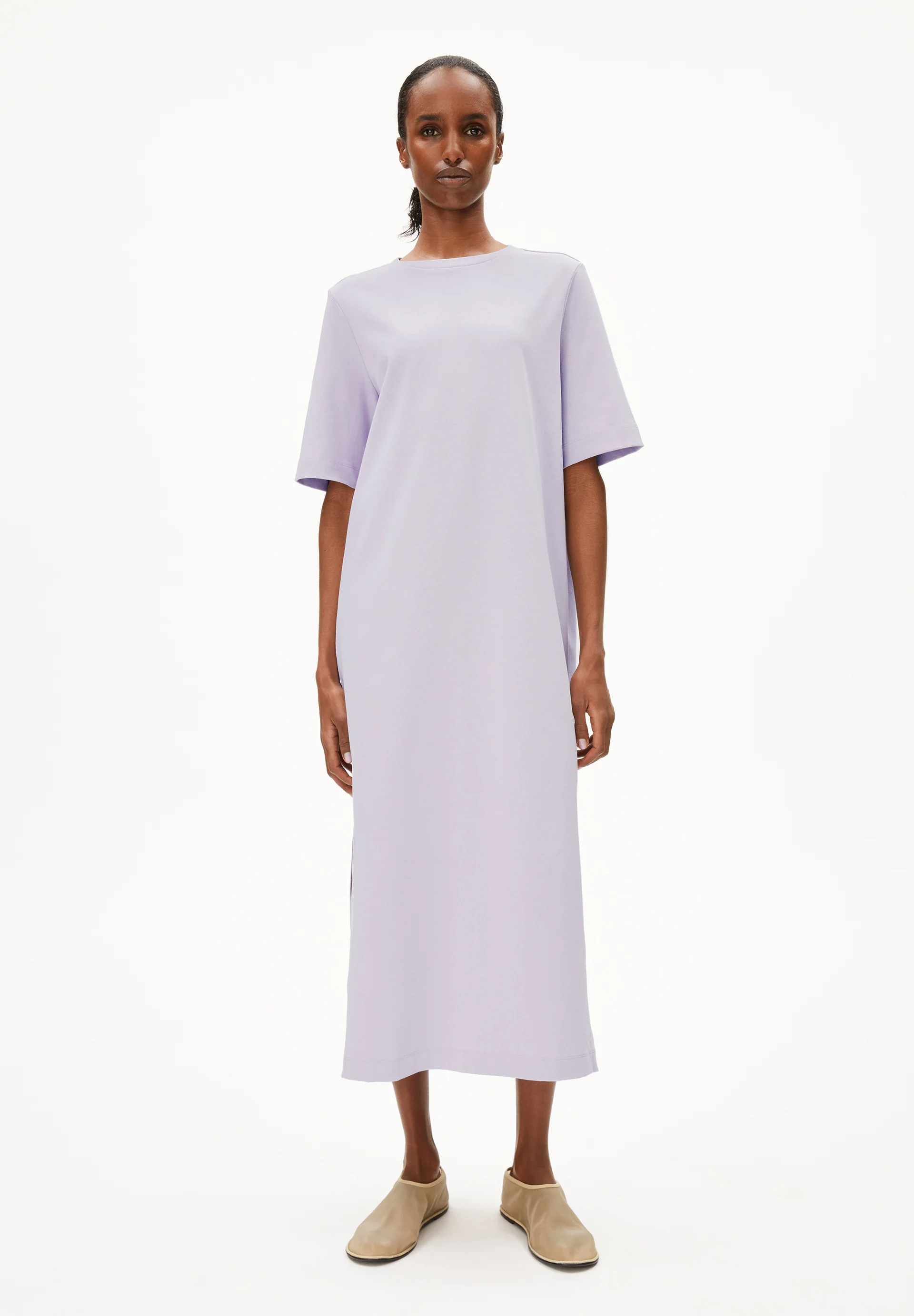 XELINAA JERSEY MIDI DRESS Heavyweight Jersey Dress made of recycled Cotton Mix