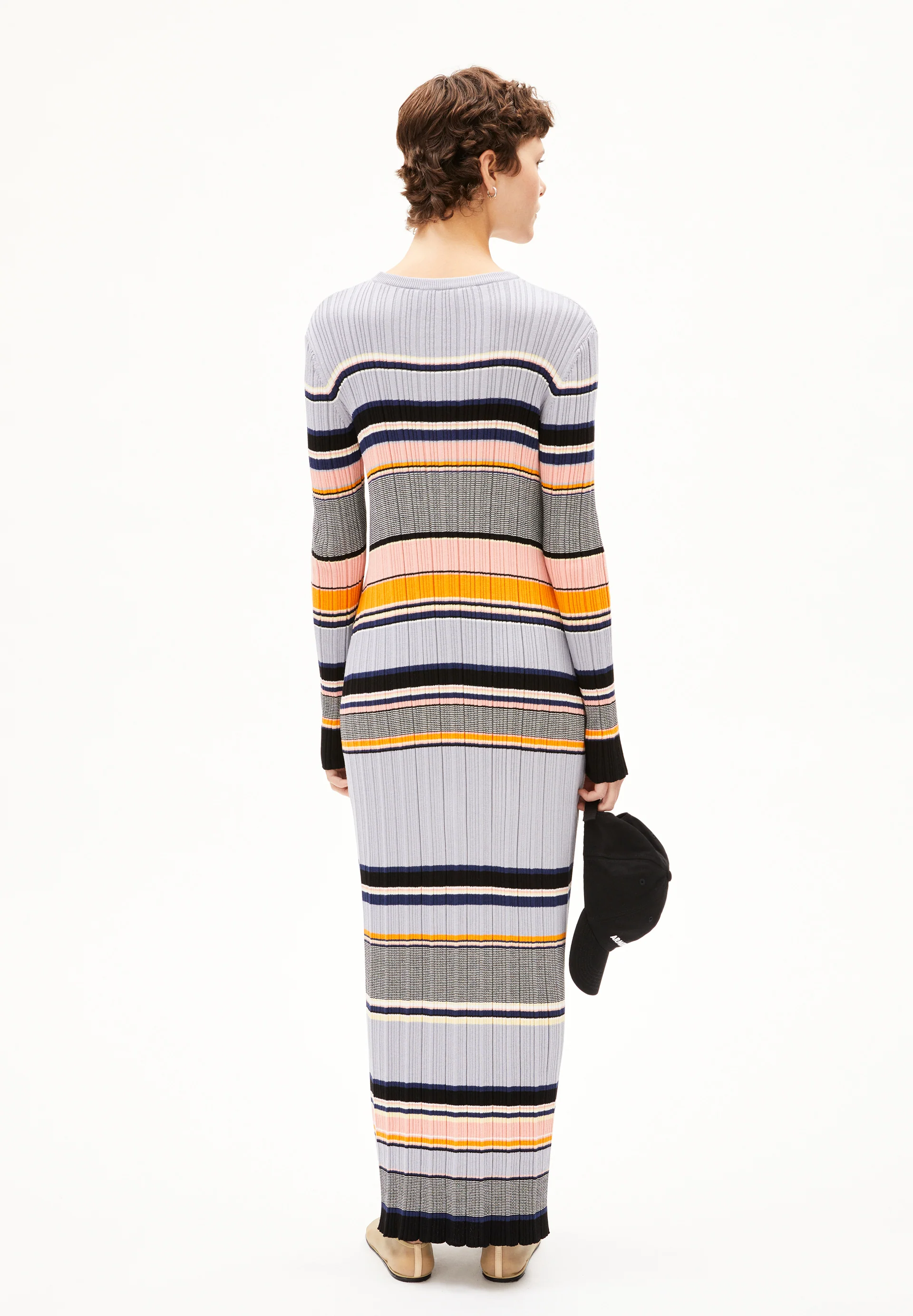 KAAMILA STRIPES Knitdress from organic cotton