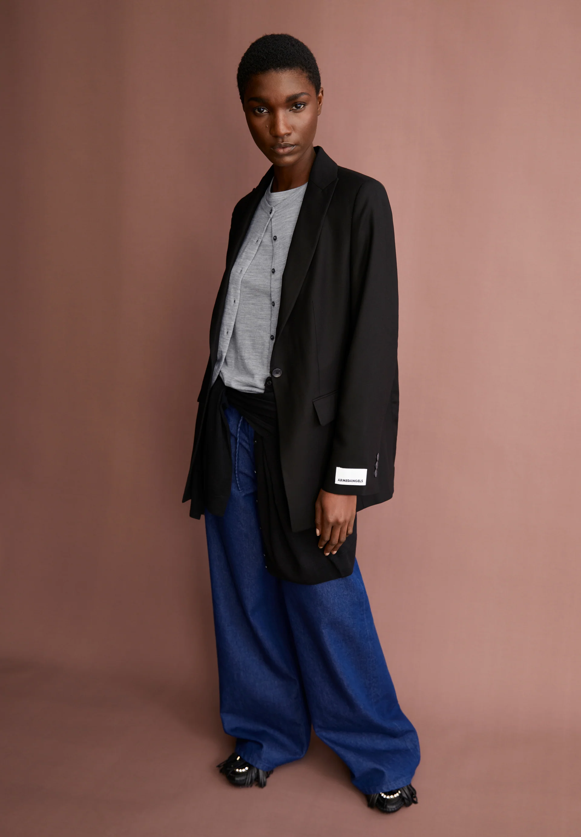 MIKULAA BLAZER Blazer made of TENCEL™ Lyocell Mix