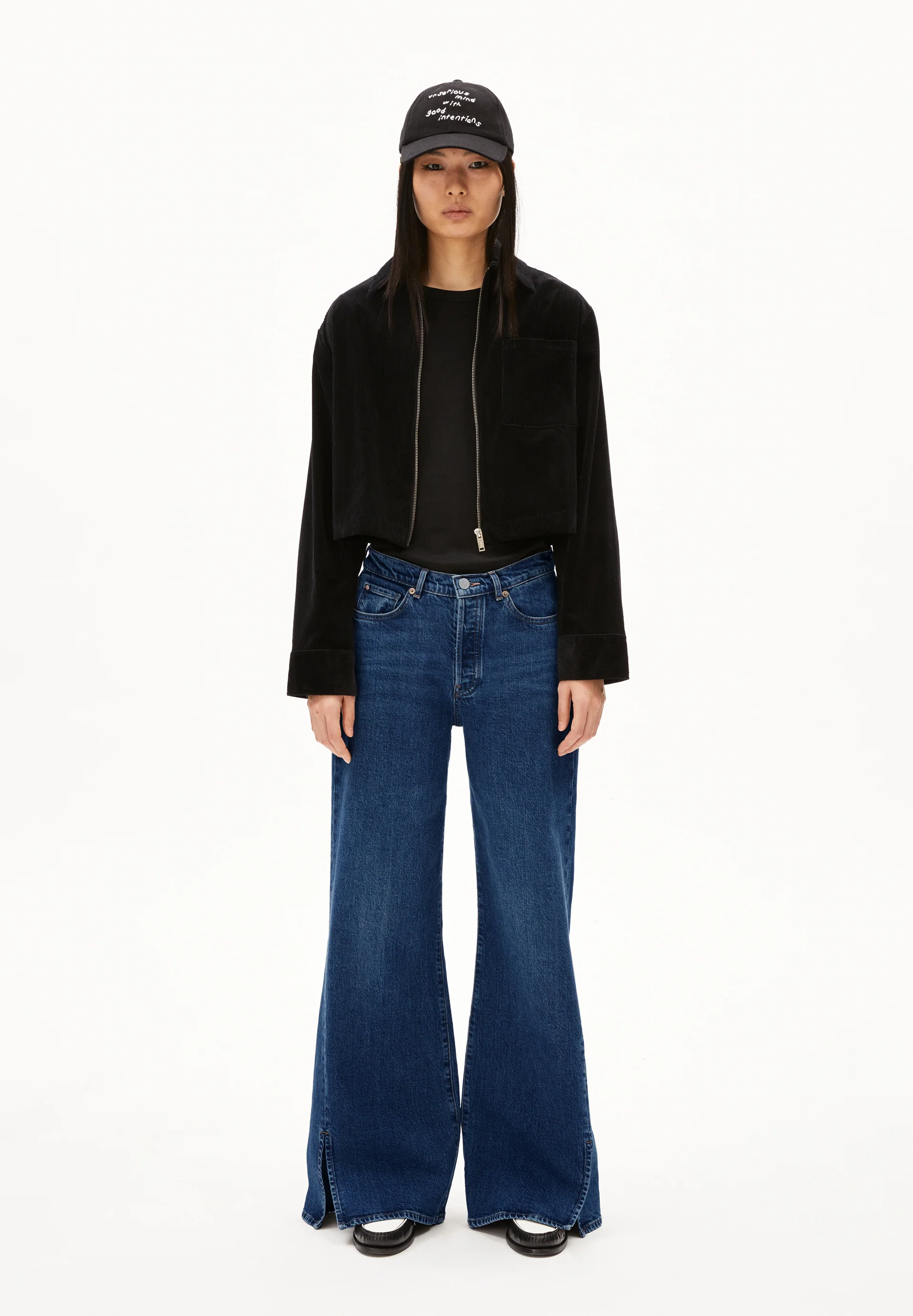 LIBRAAEA Wide Jeans Organic Cotton Mix Comfort-Stretch