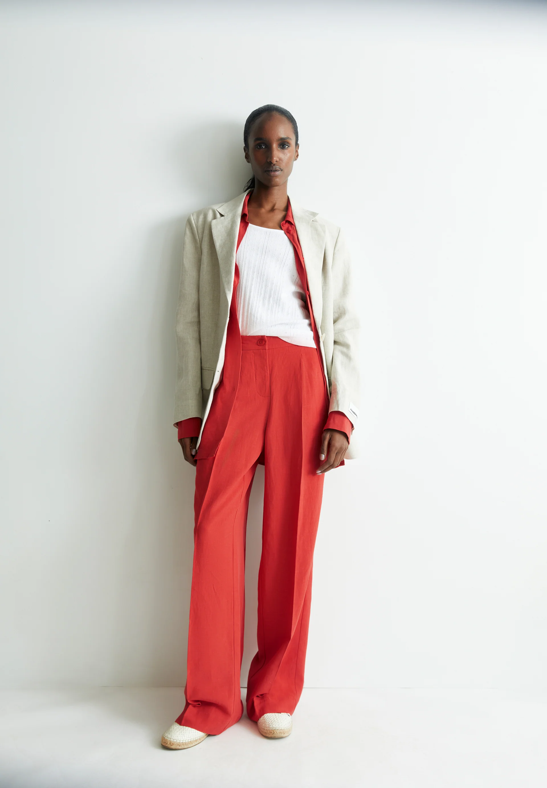 NUMAALI LINO Woven Pants made of Linen-Mix