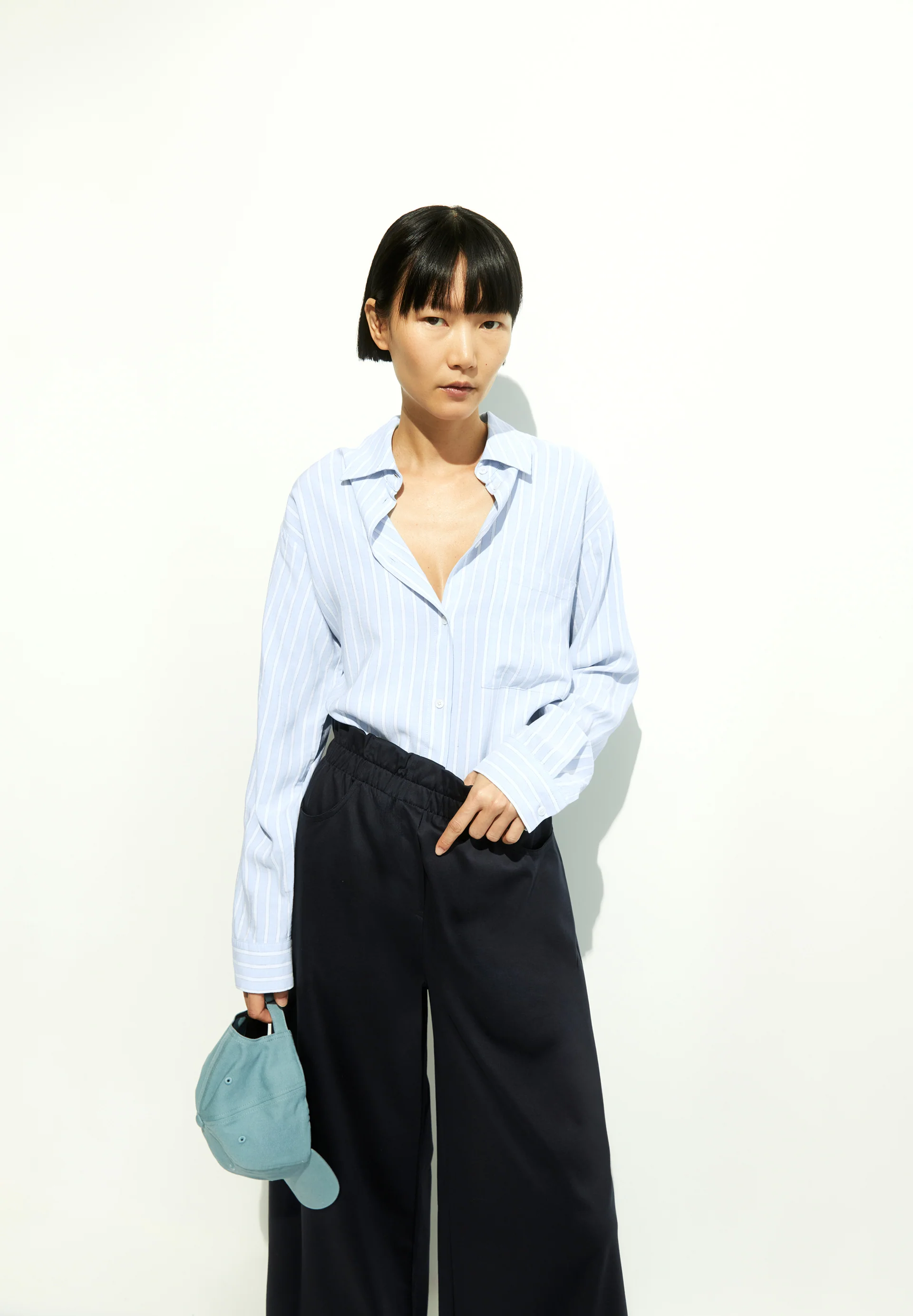 MAALGAA LINO STRIPED Blouse made of Linen-Mix