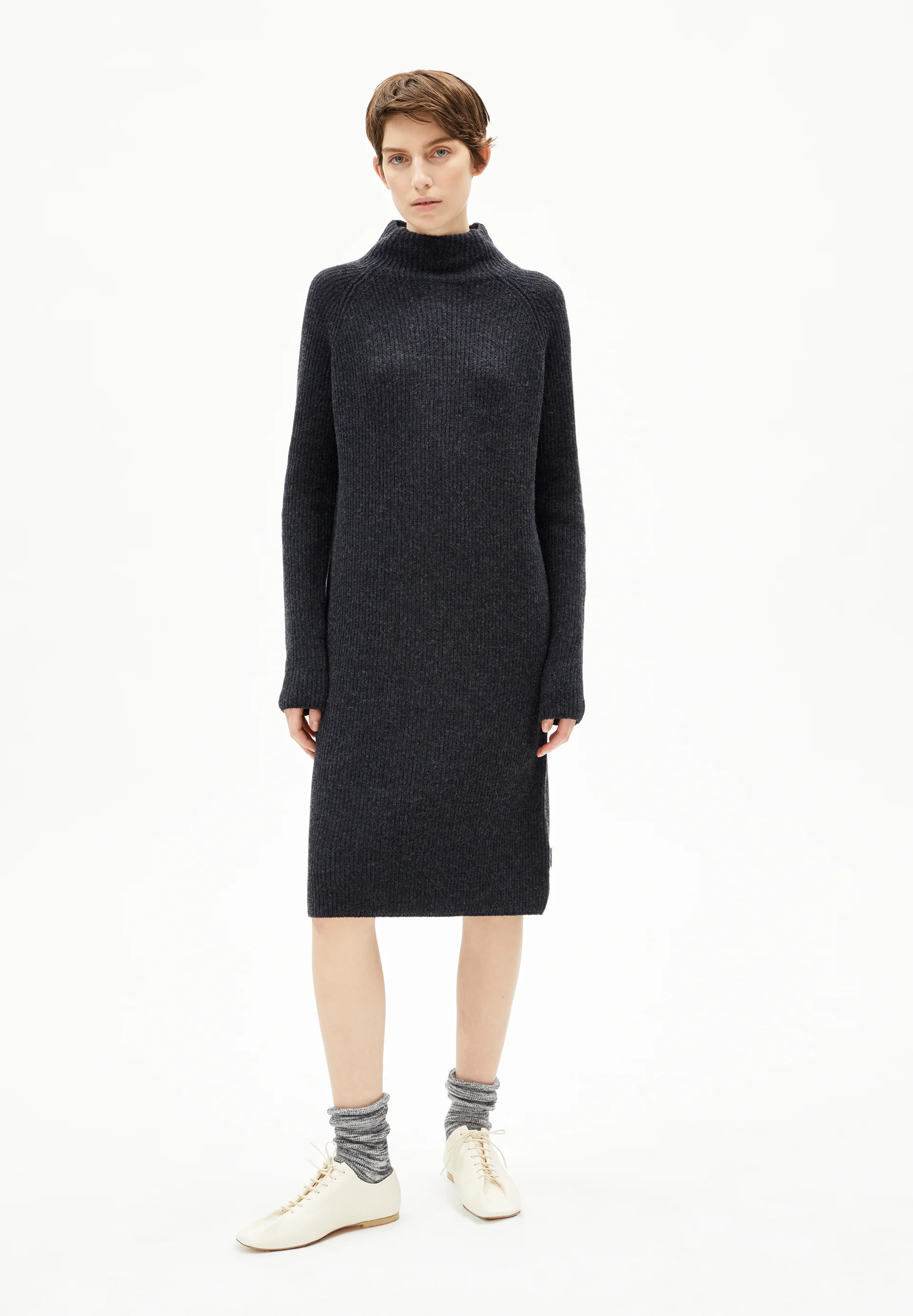 MILLAANA Knit Dress Relaxed Fit made of Organic Wool Mix