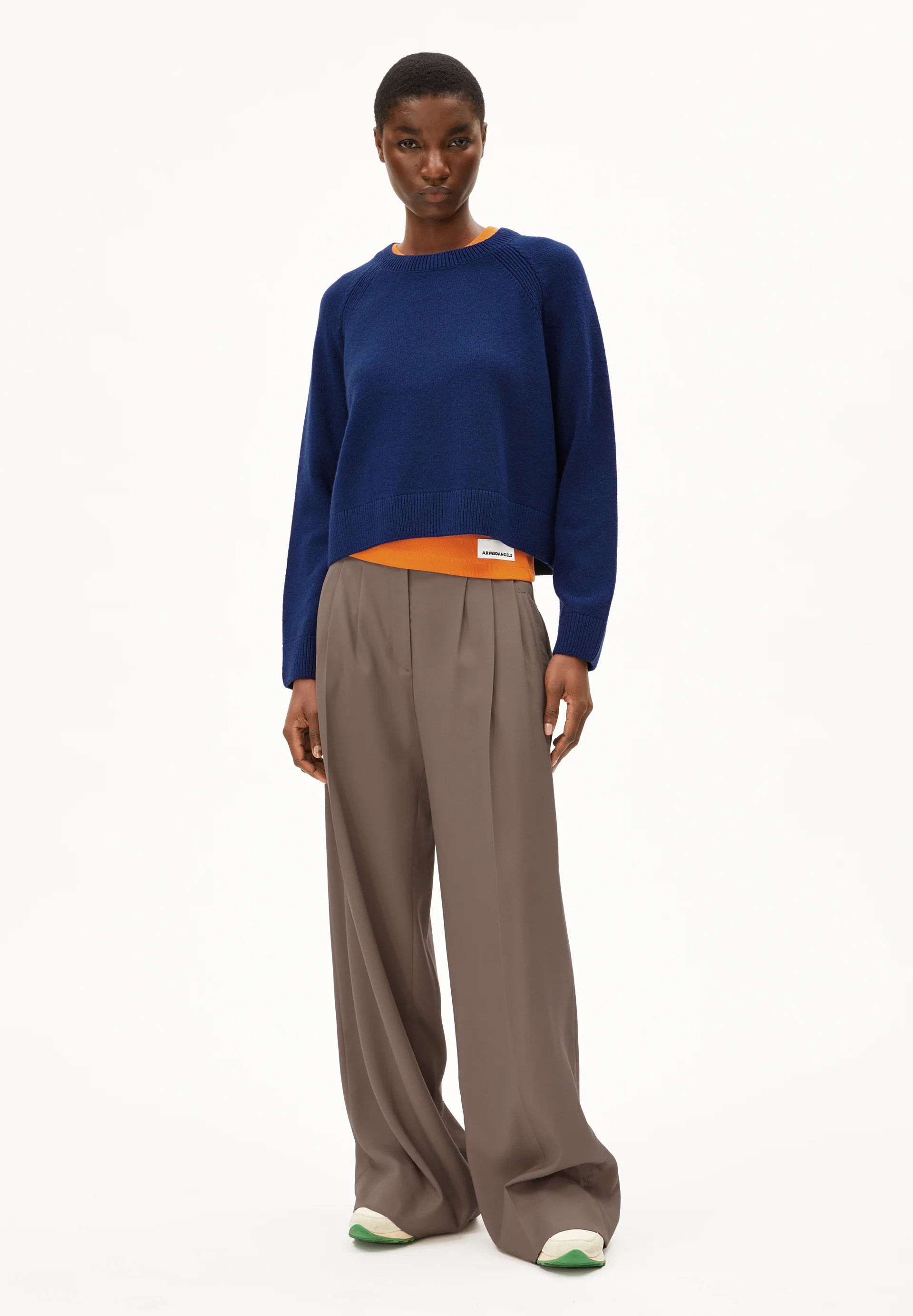 DILIRIAA REGLANA Sweater made of recycled Organic Wool Mix