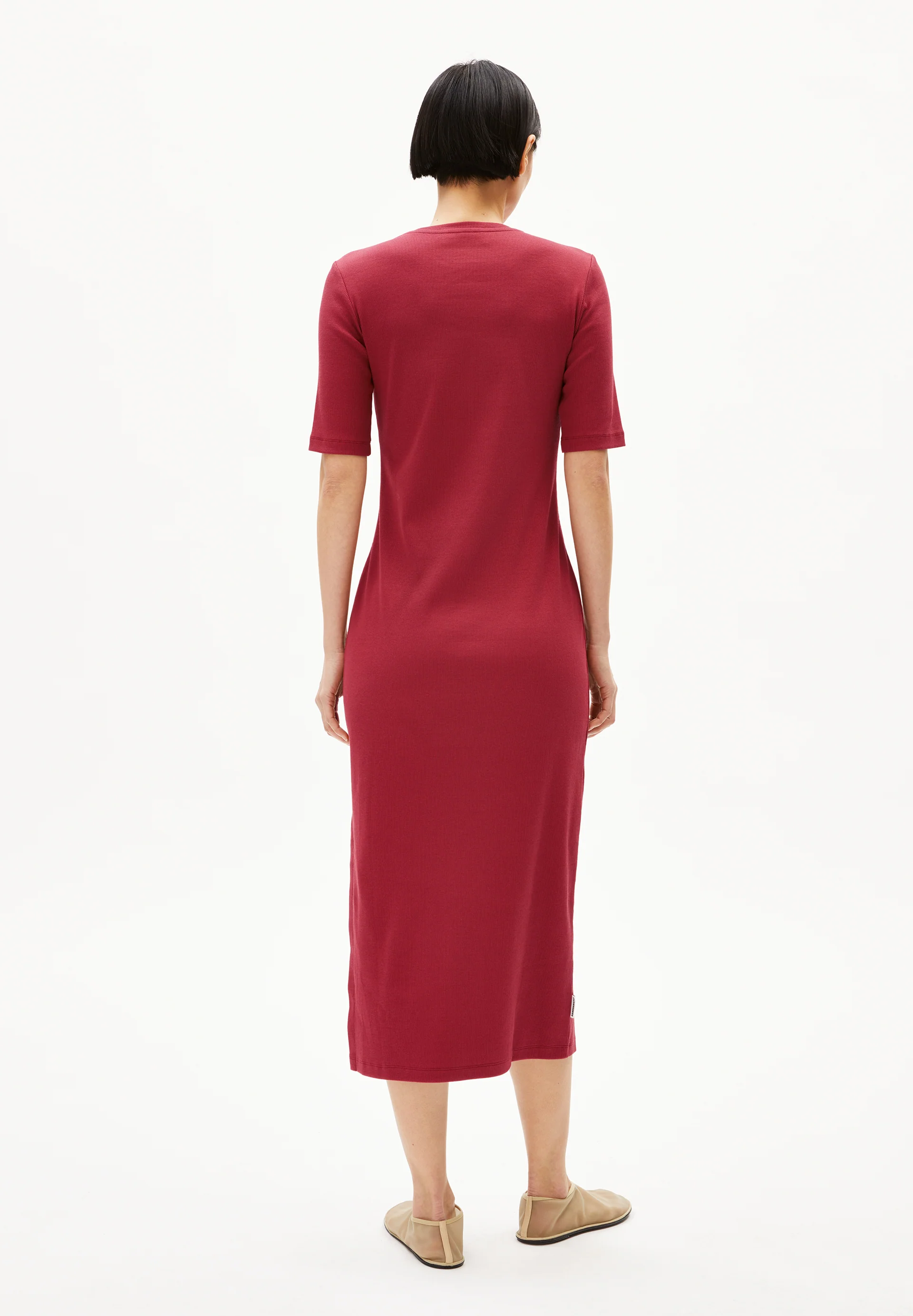 SEHAARAA Rib-Jersey Dress made of Organic Cotton Mix