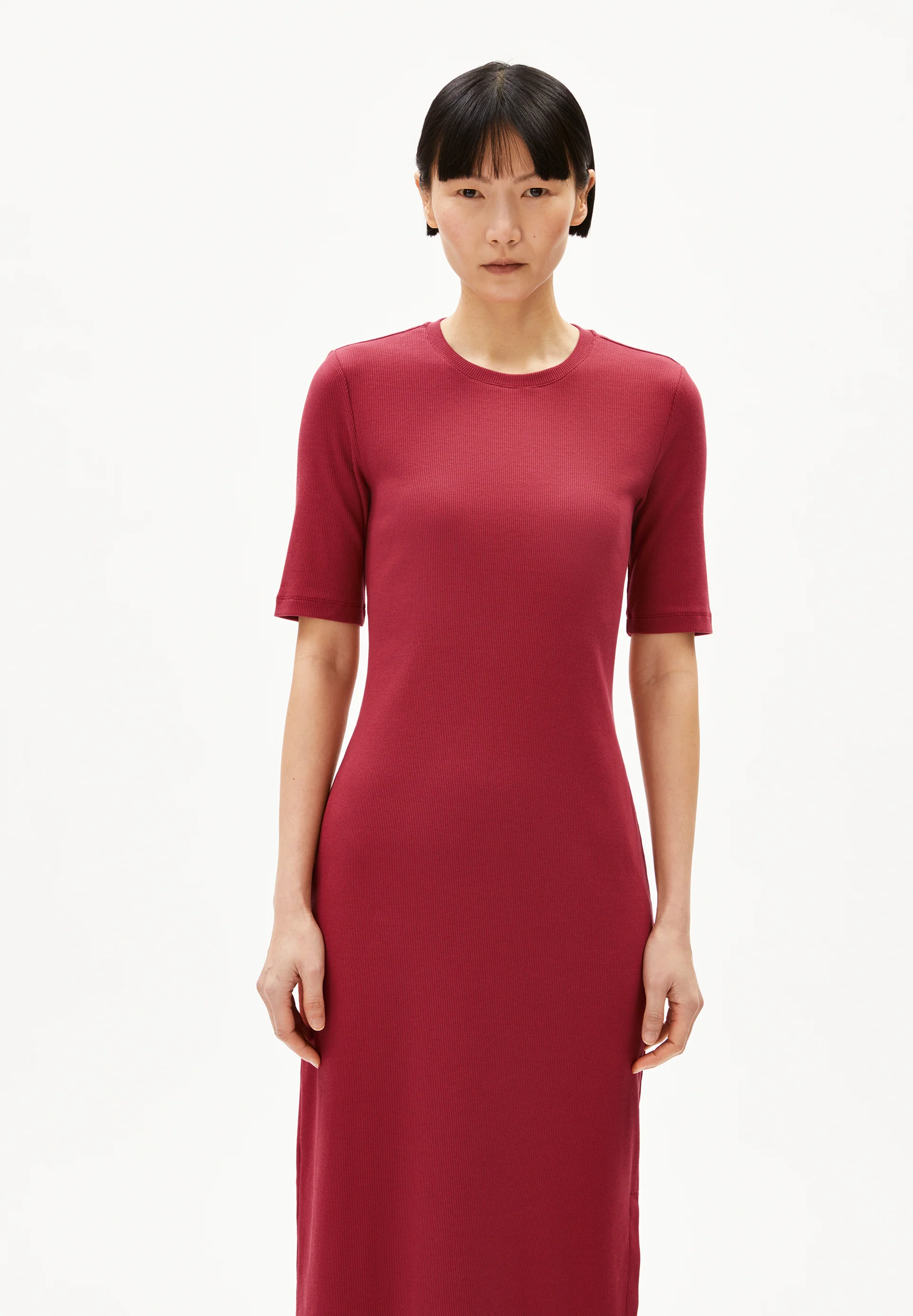 SEHAARAA Rib-Jersey Dress made of Organic Cotton Mix