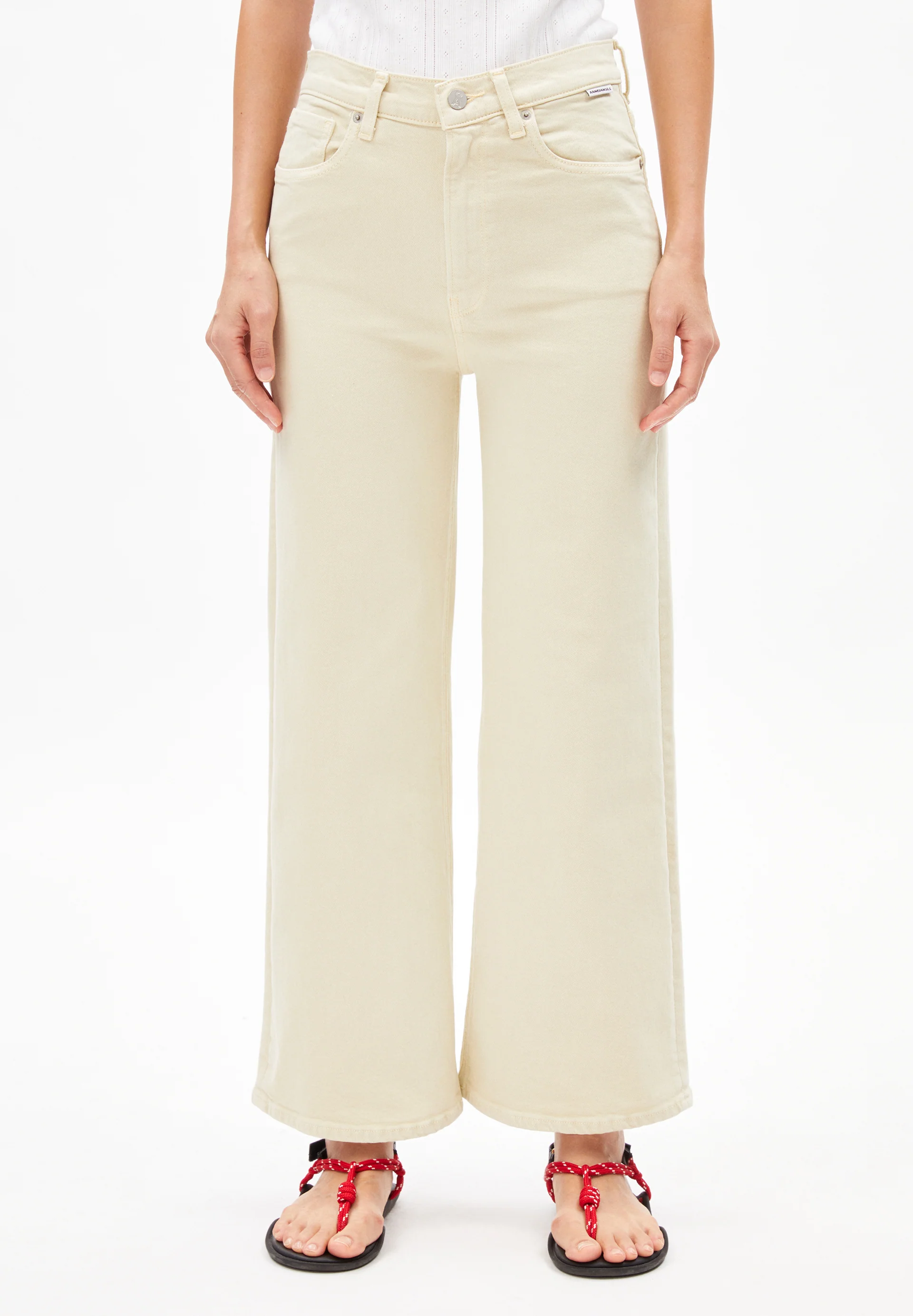 MURLIAA CROPPED WIDE JEAN Wide Jeans recycled cotton mix comfort-Stretch