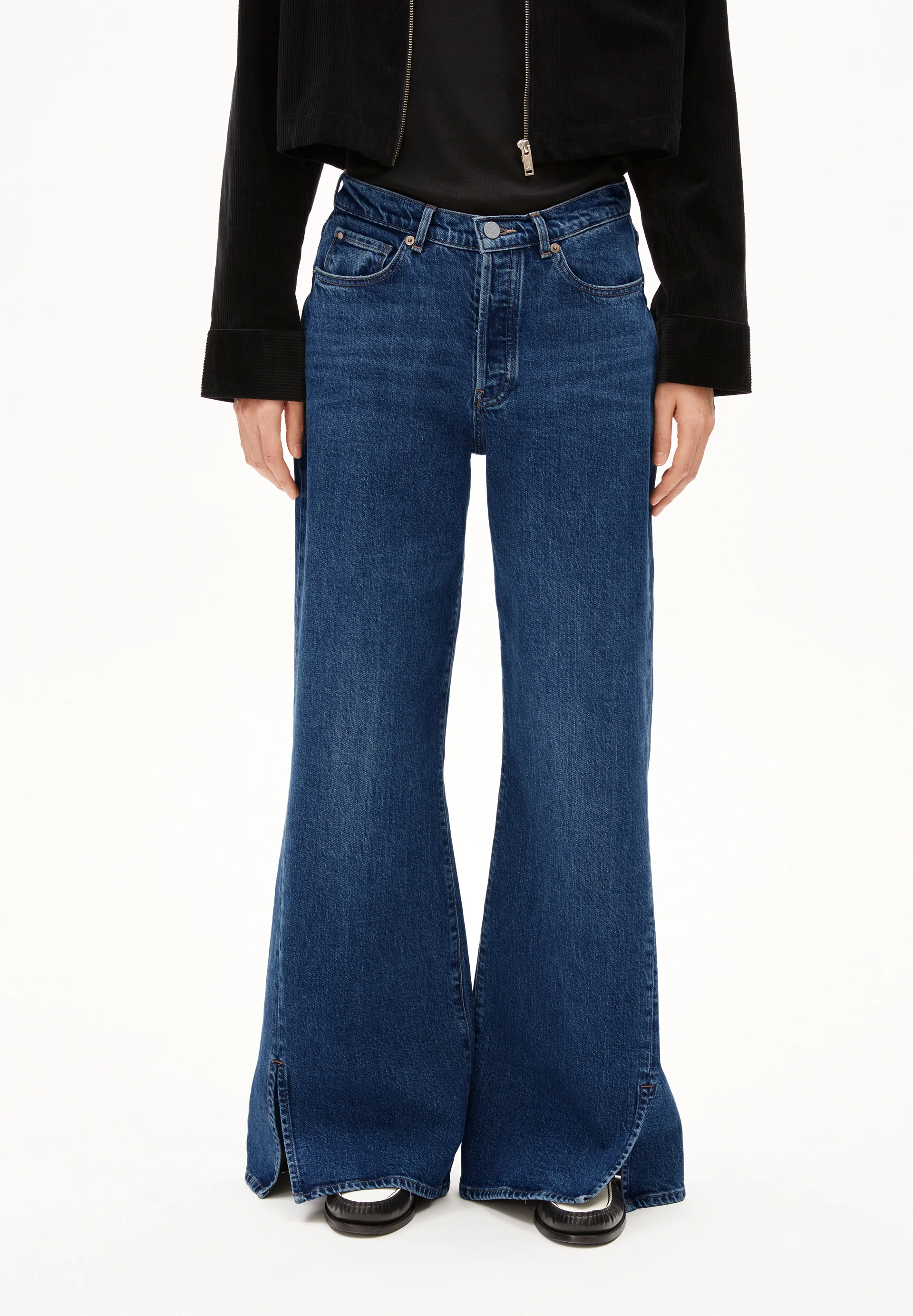 LIBRAAEA Wide Jeans Organic Cotton Mix Comfort-Stretch