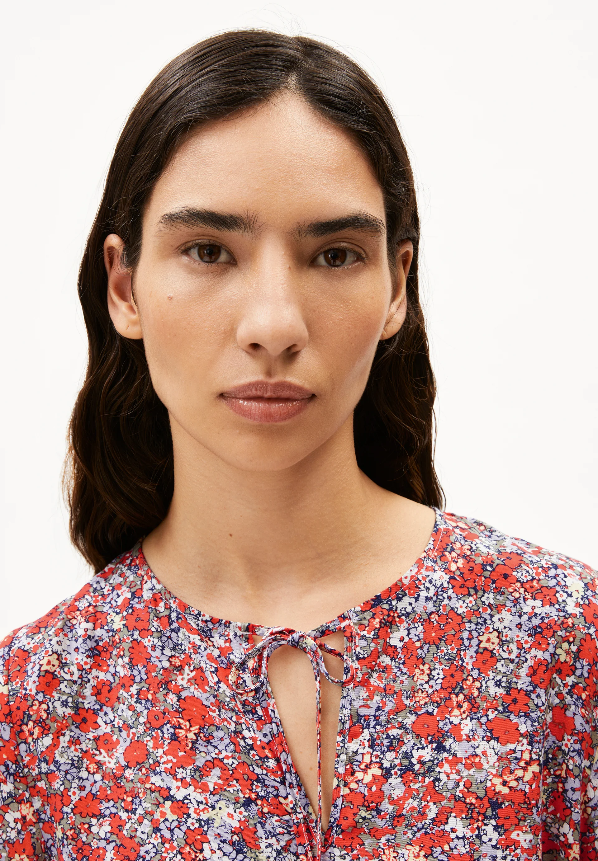 MAAERHA MOSAIC LINO Woven Dress made of Linen-Mix
