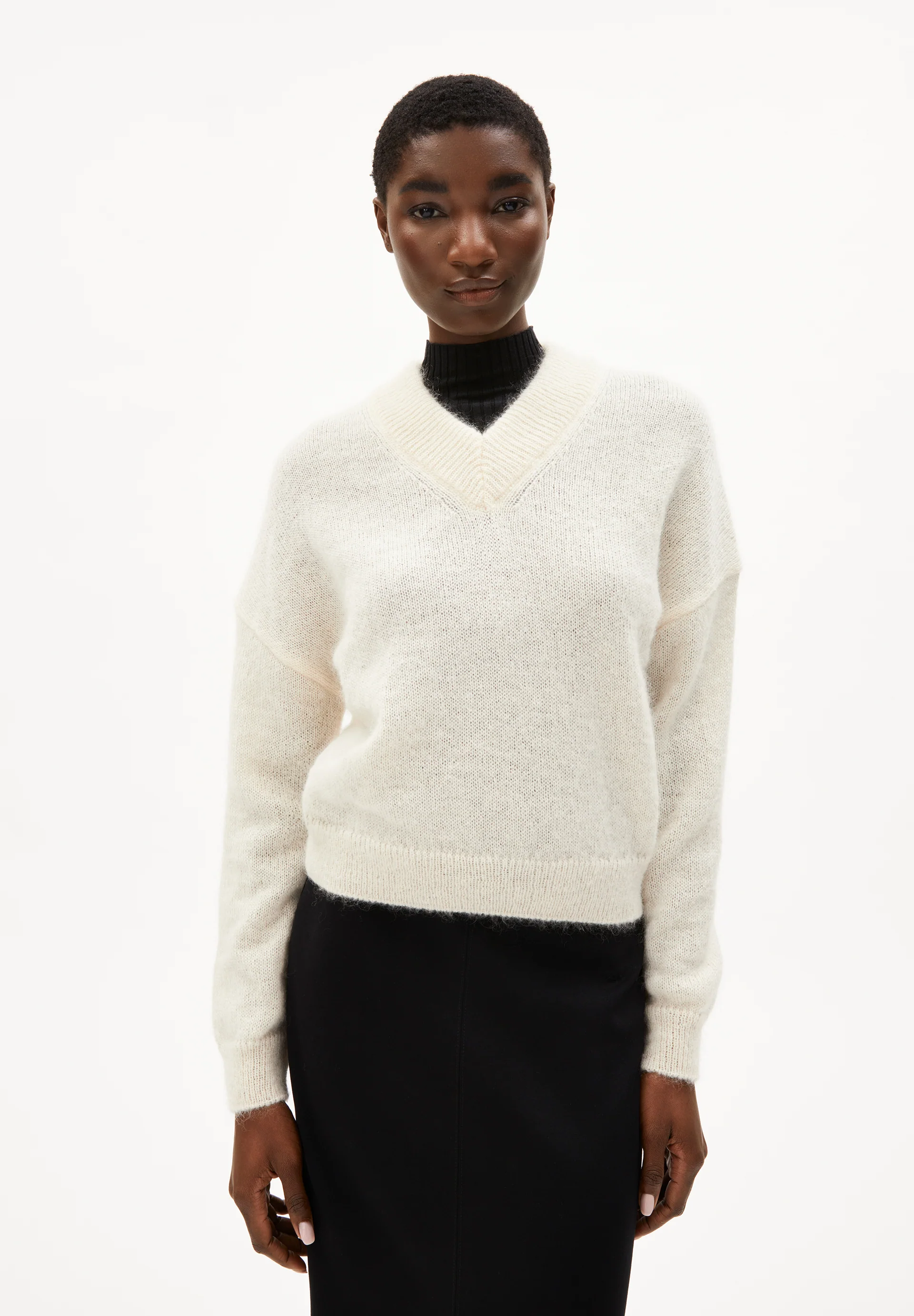 ALBASAA MOHAIR Sweater Oversized Fit made of Mohair Wool Mix