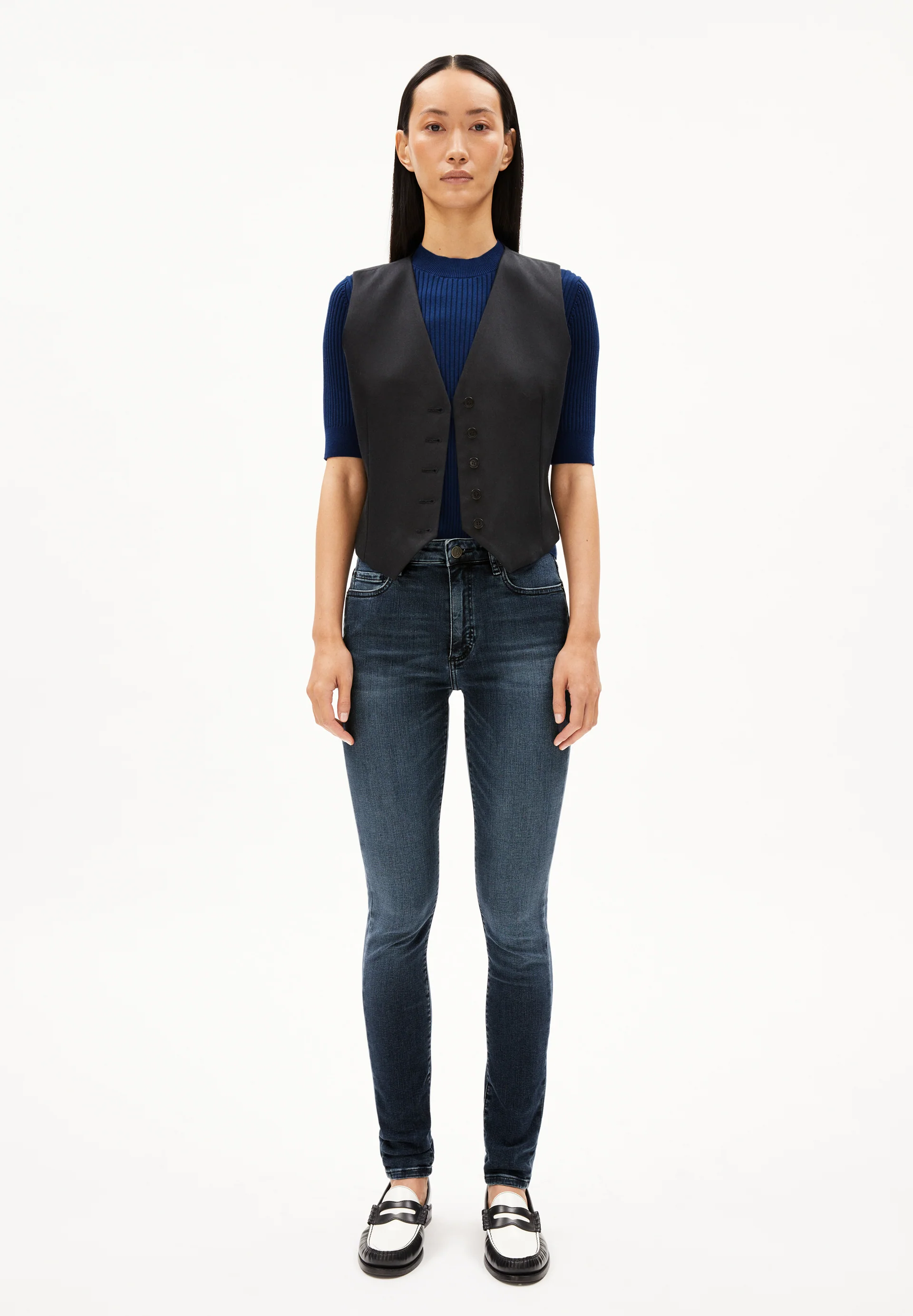 TILLAA Skinny Jeans Mid Waist Organic Cotton Mix X-Stretch