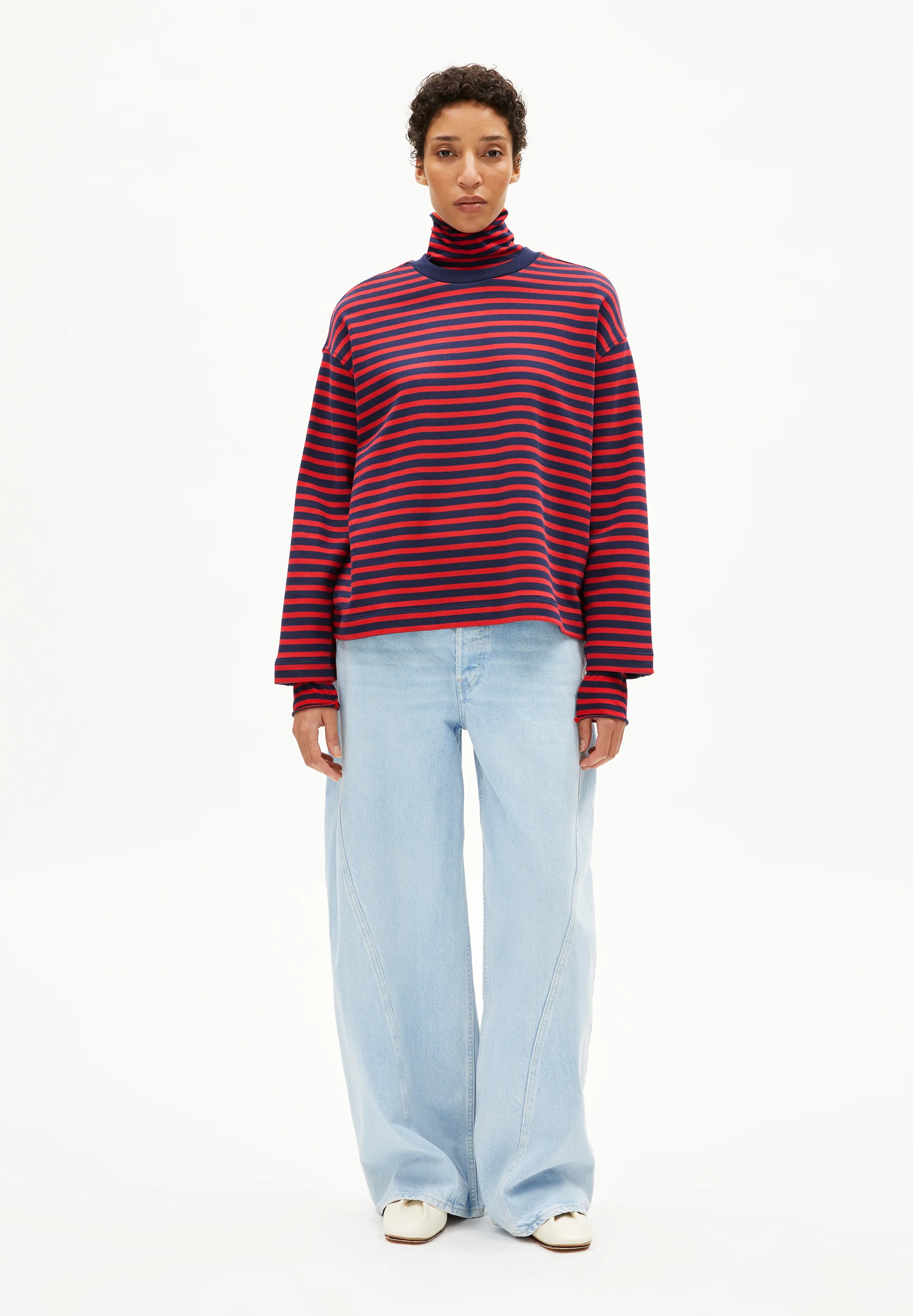 FRANKAA MAARLEN STRIPE Sweatshirt from organic cotton