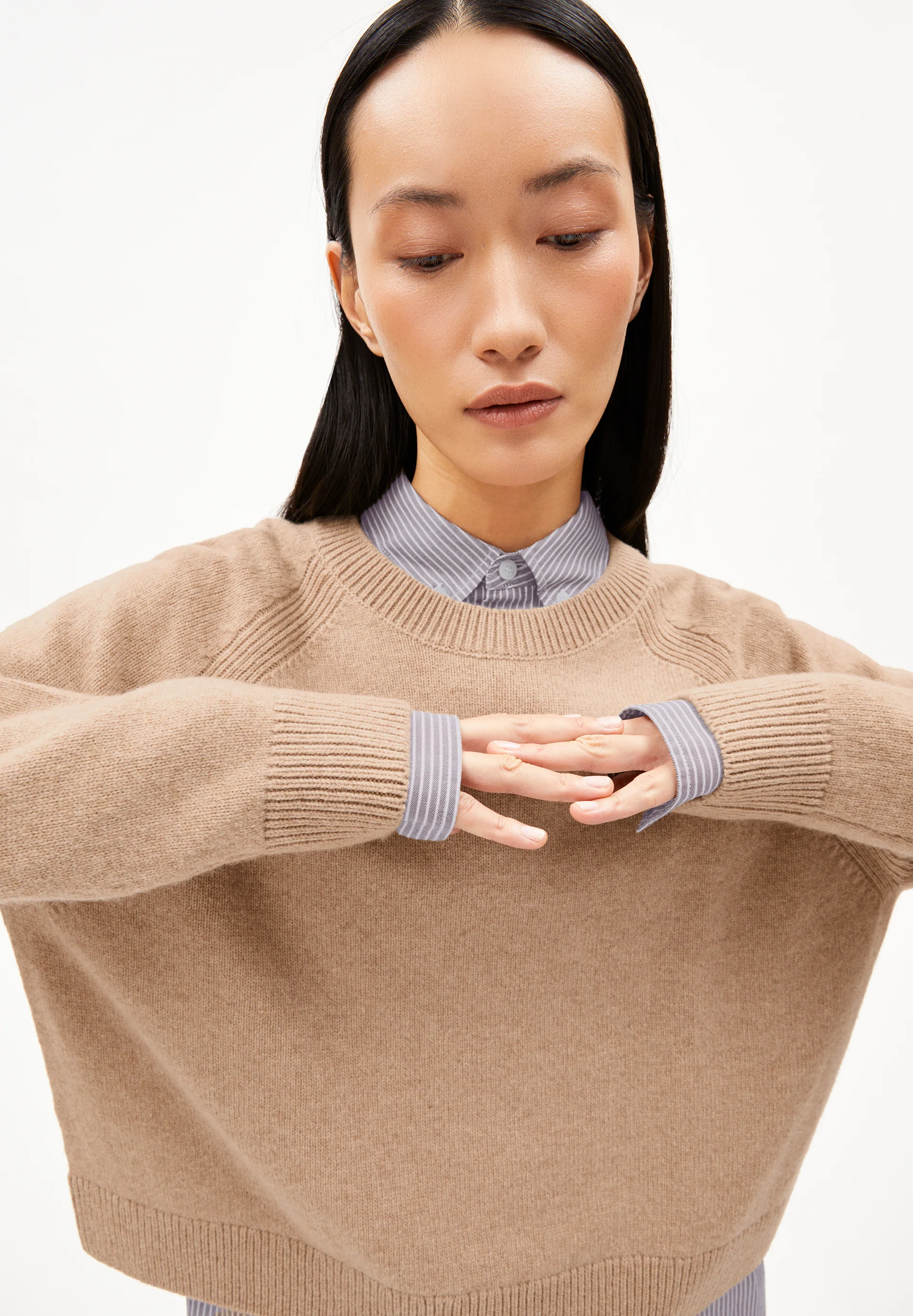DILIRIAA REGLANA Sweater made of recycled Organic Wool Mix
