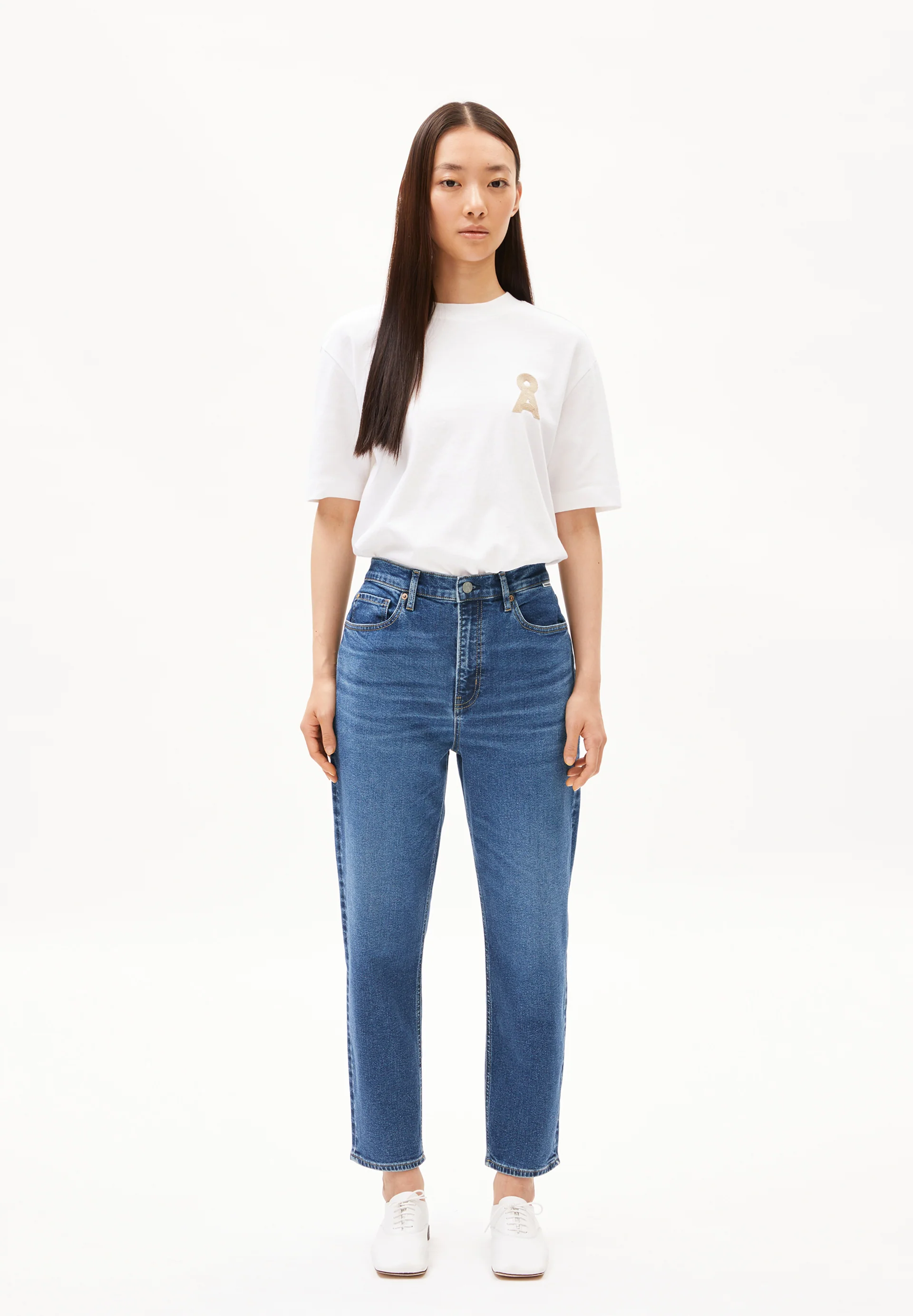 MAIRAA Mom Jeans recycled Cotton Mix Comfort Stretch