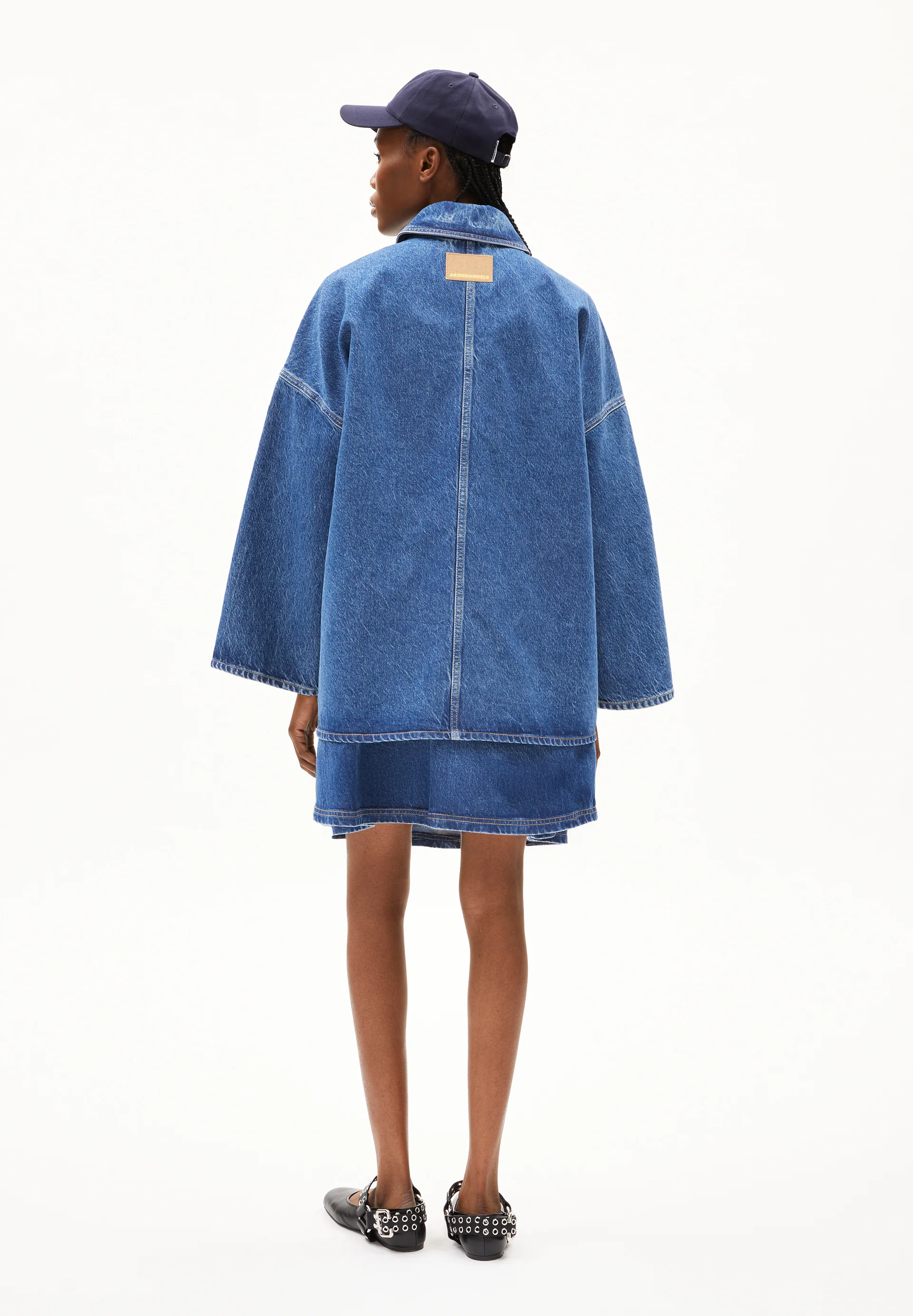 DRAAPY Denim Jacket made of Organic Cotton Mix