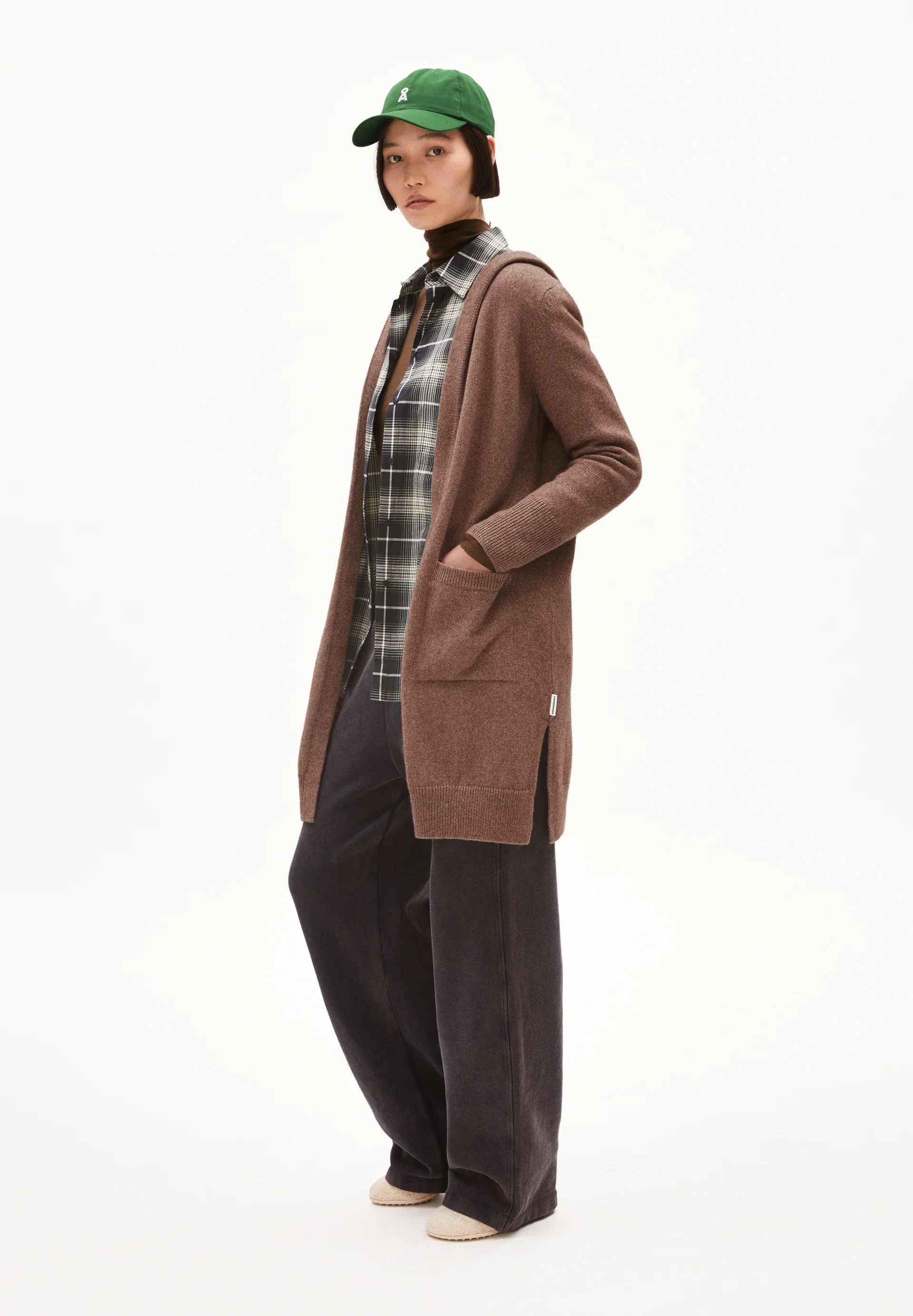 WARMAA Cardigan Relaxed Fit made of Organic Wool Mix