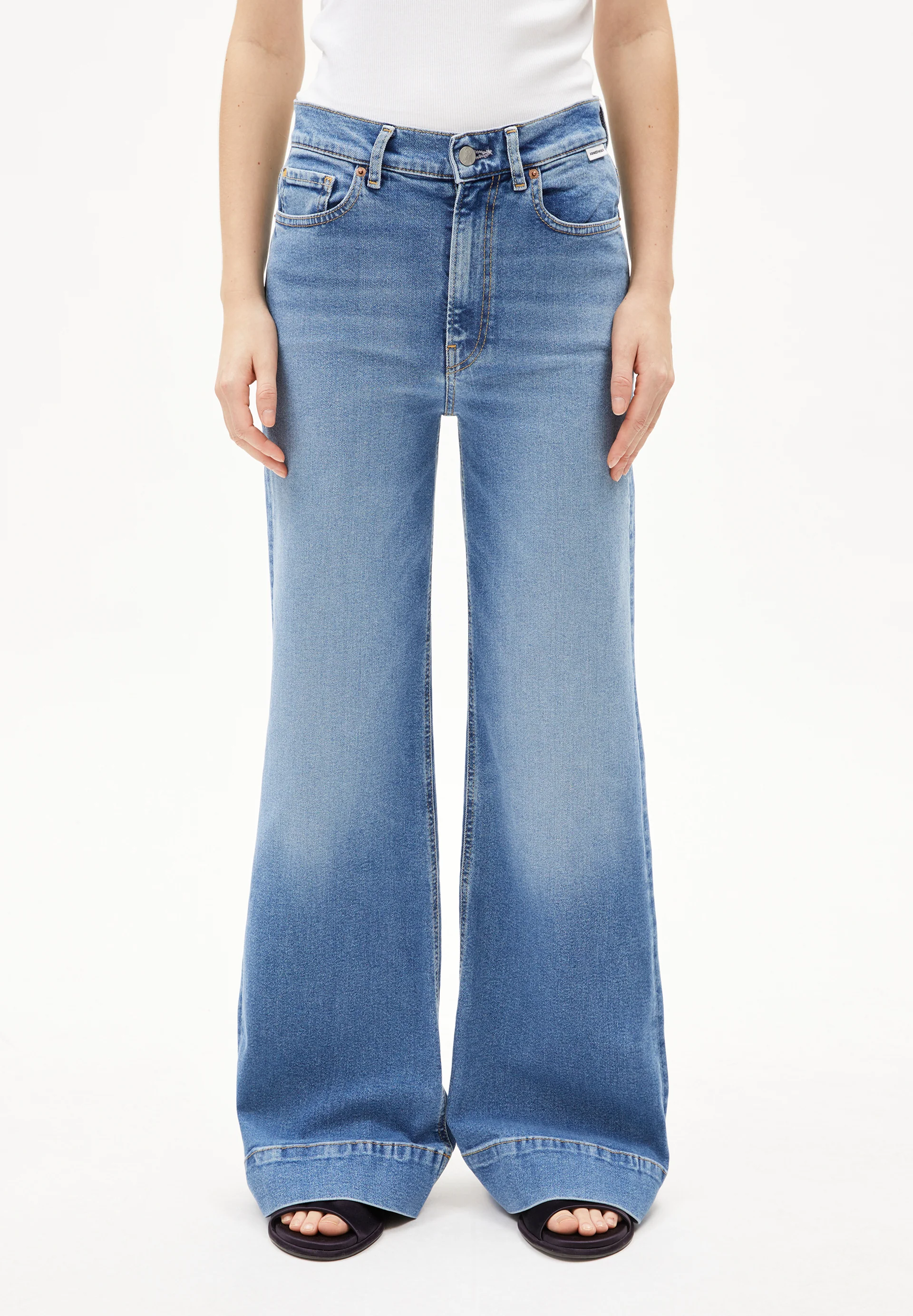 MURLIAA Wide Jeans recycled Cotton Mix Comfort Stretch