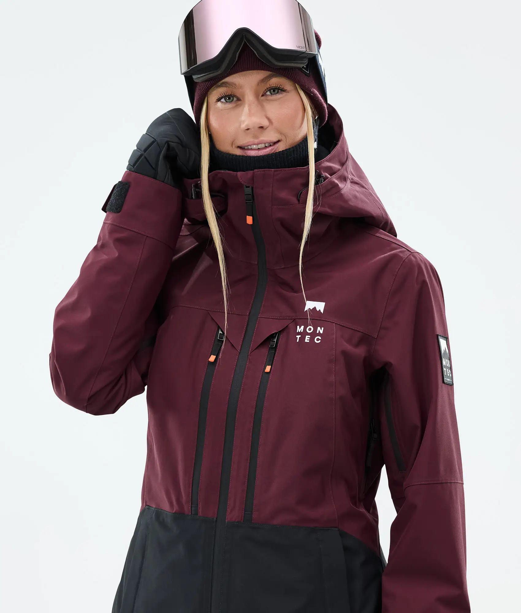 Moss W Ski Jacket Women Burgundy/Black