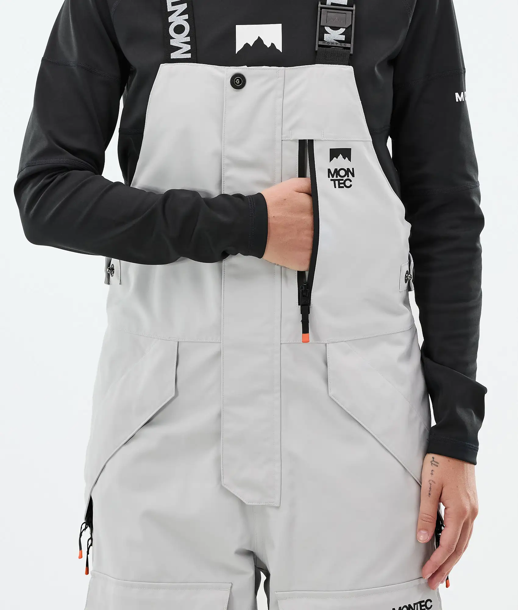 Fawk W Ski Pants Women Light Grey/Black