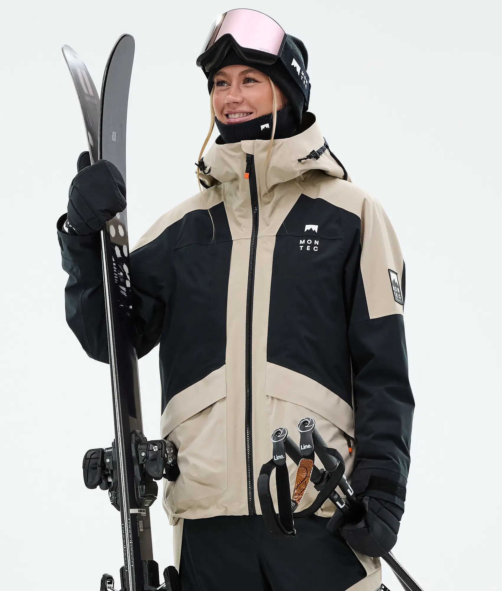 Morpheus W Ski Jacket Women Sand/Black