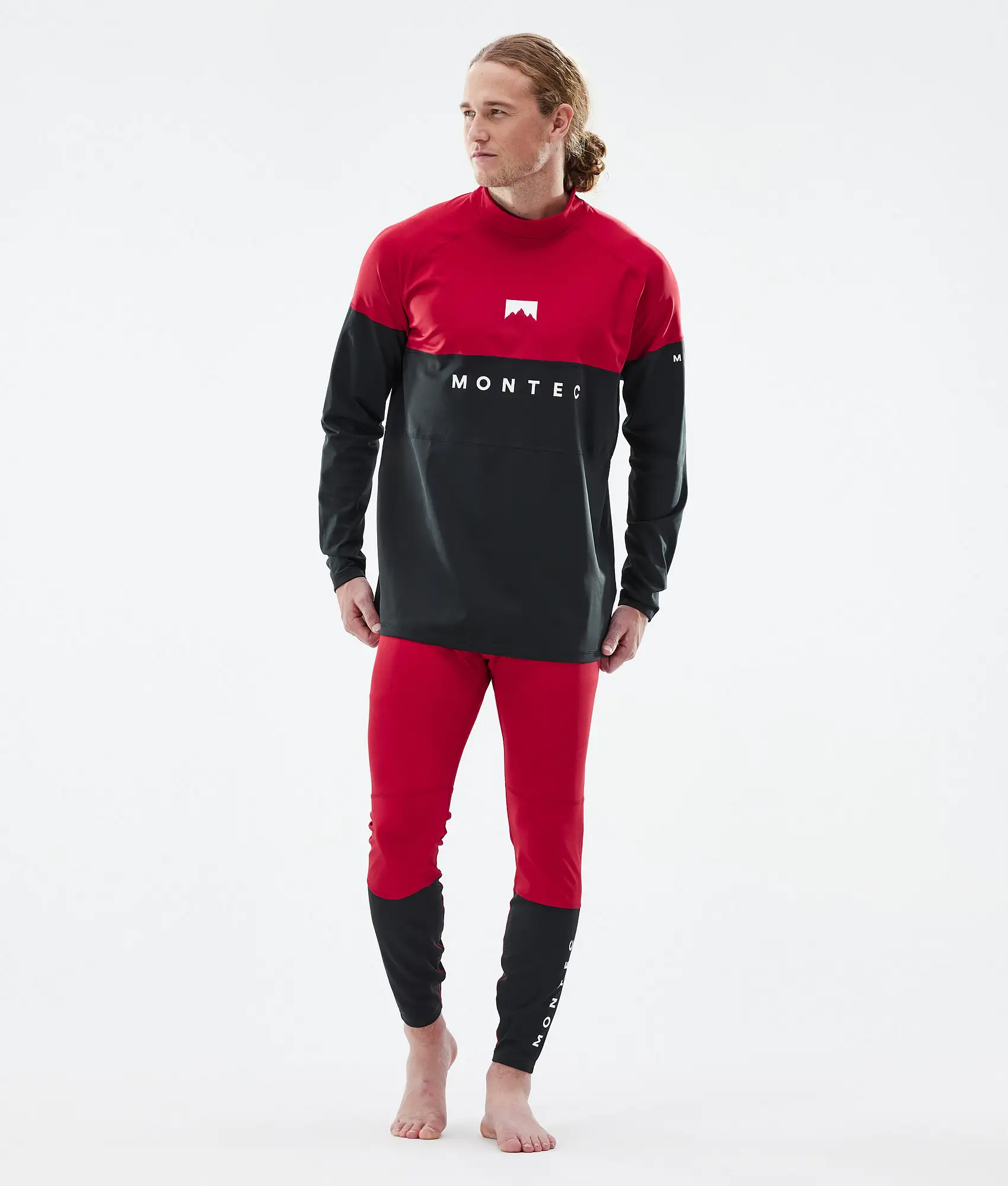 Alpha Base Layer Pant Men Deep Red/Black