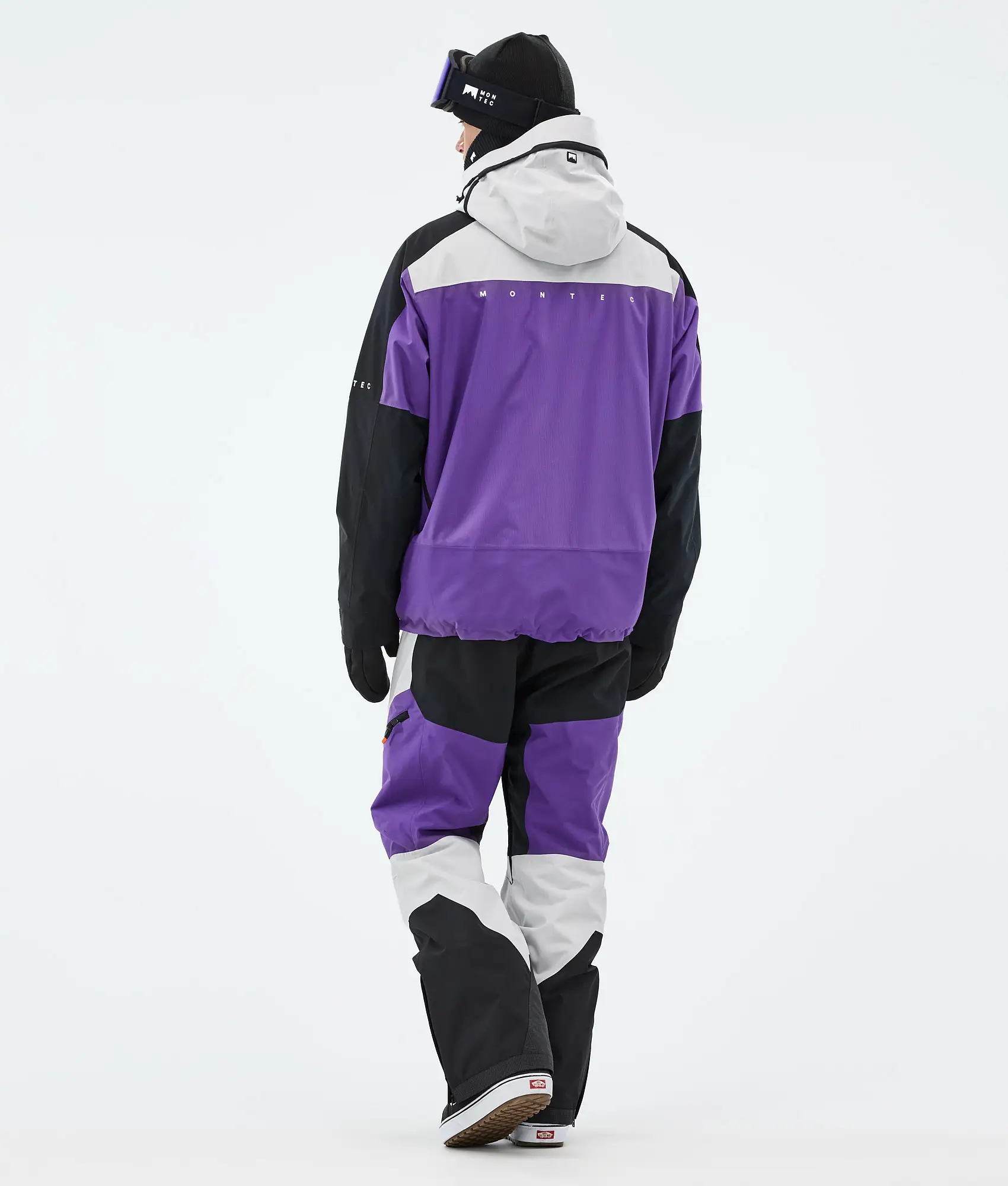 Oracle Snowboard Jacket Men Light Grey/Black/Vivid Purple