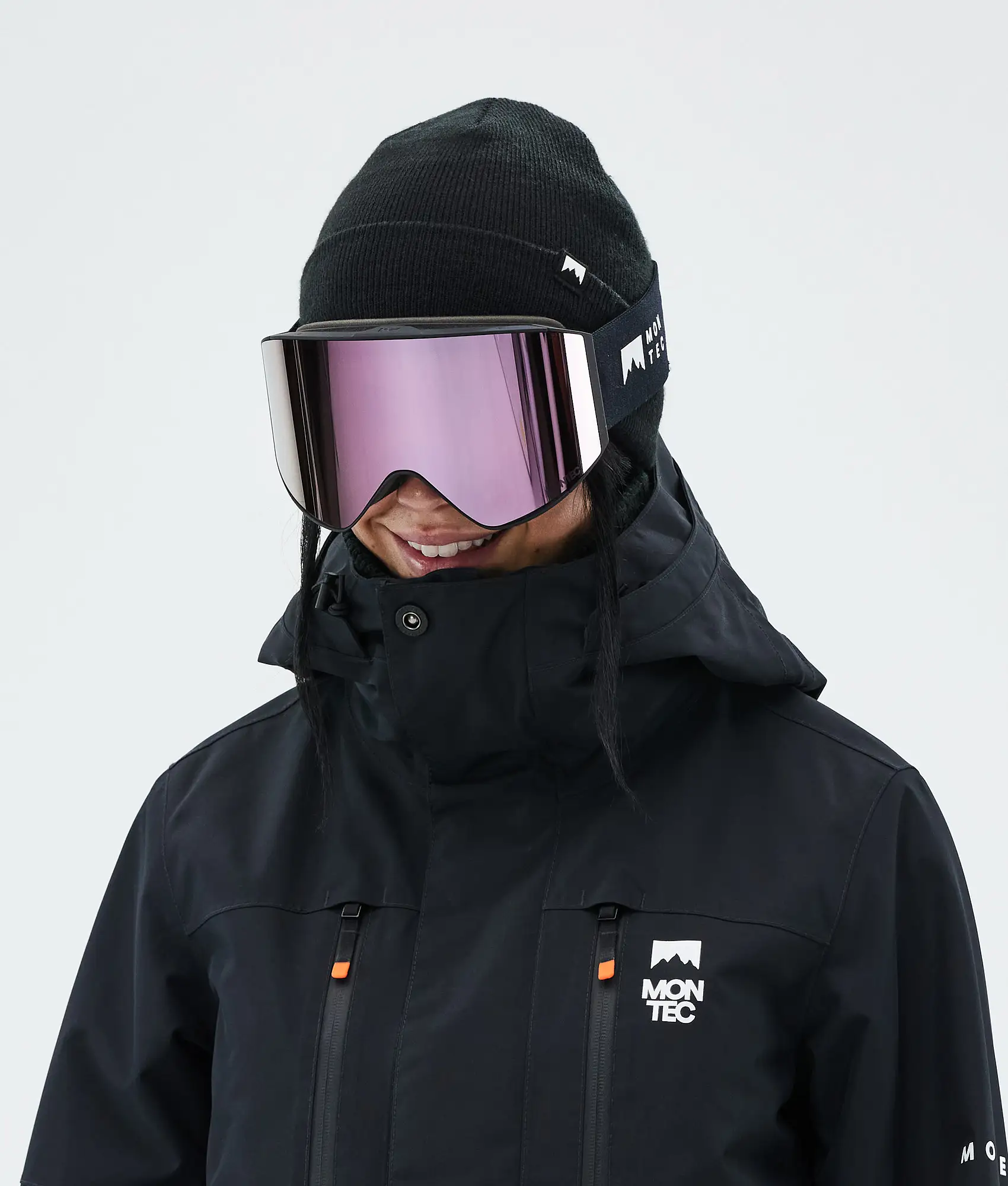 Scope Ski Goggles Black W/Black Rose Mirror