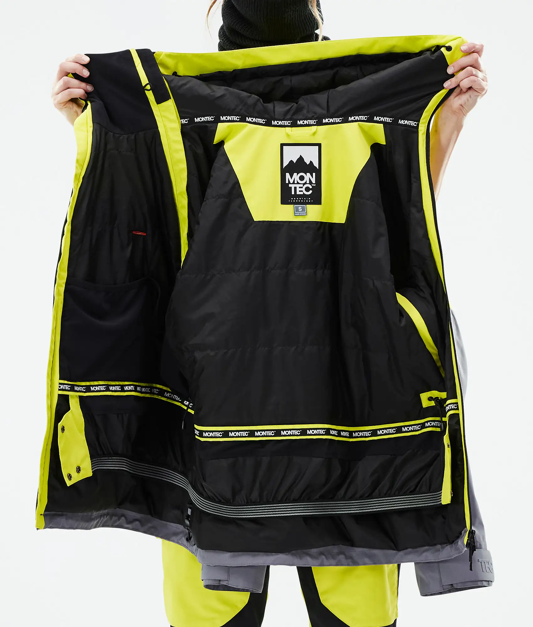 Doom W Ski Jacket Women Bright Yellow/Black/Light Pearl