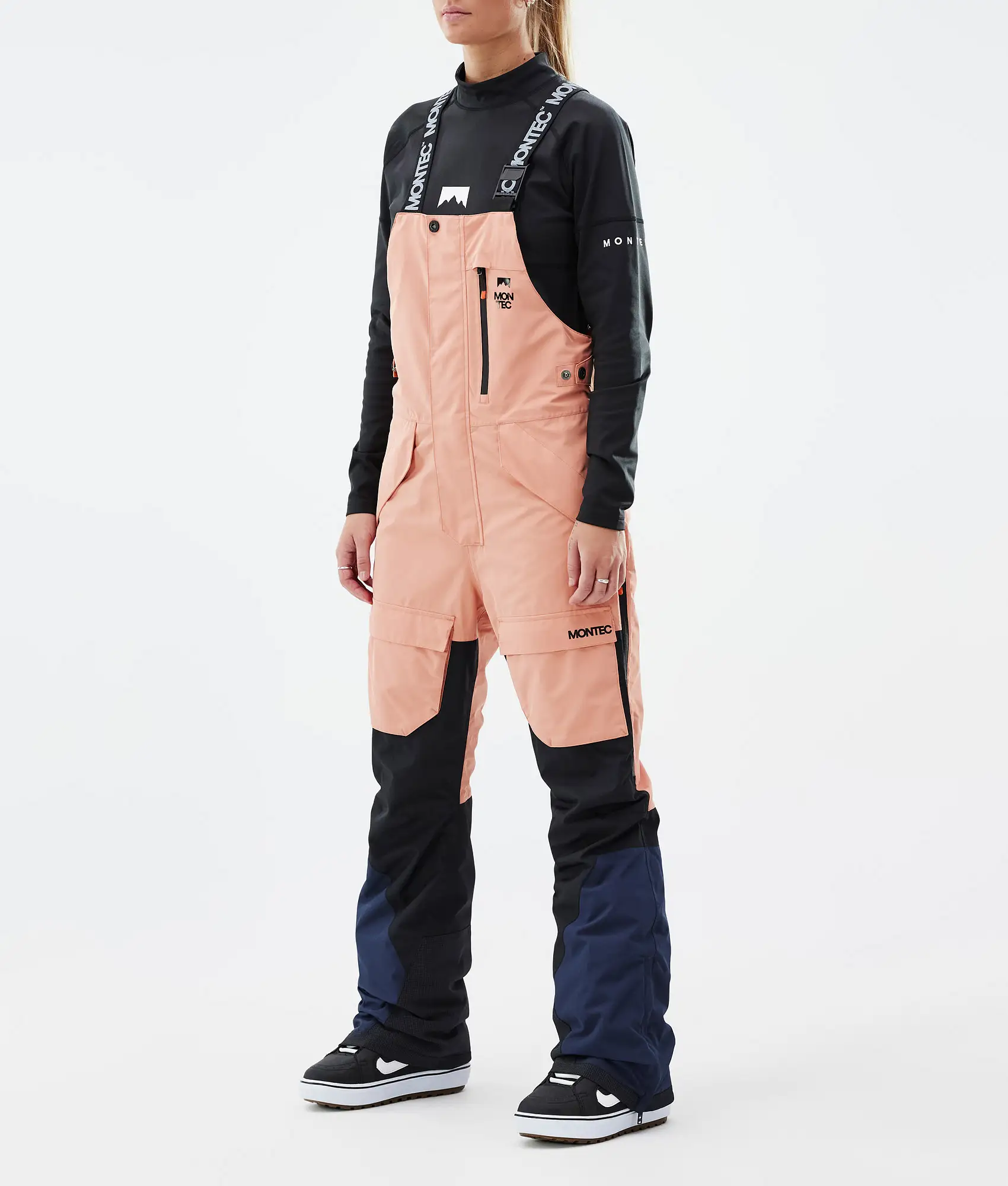 Fawk W Snowboard Pants Women Faded Peach/Black/Dark Blue