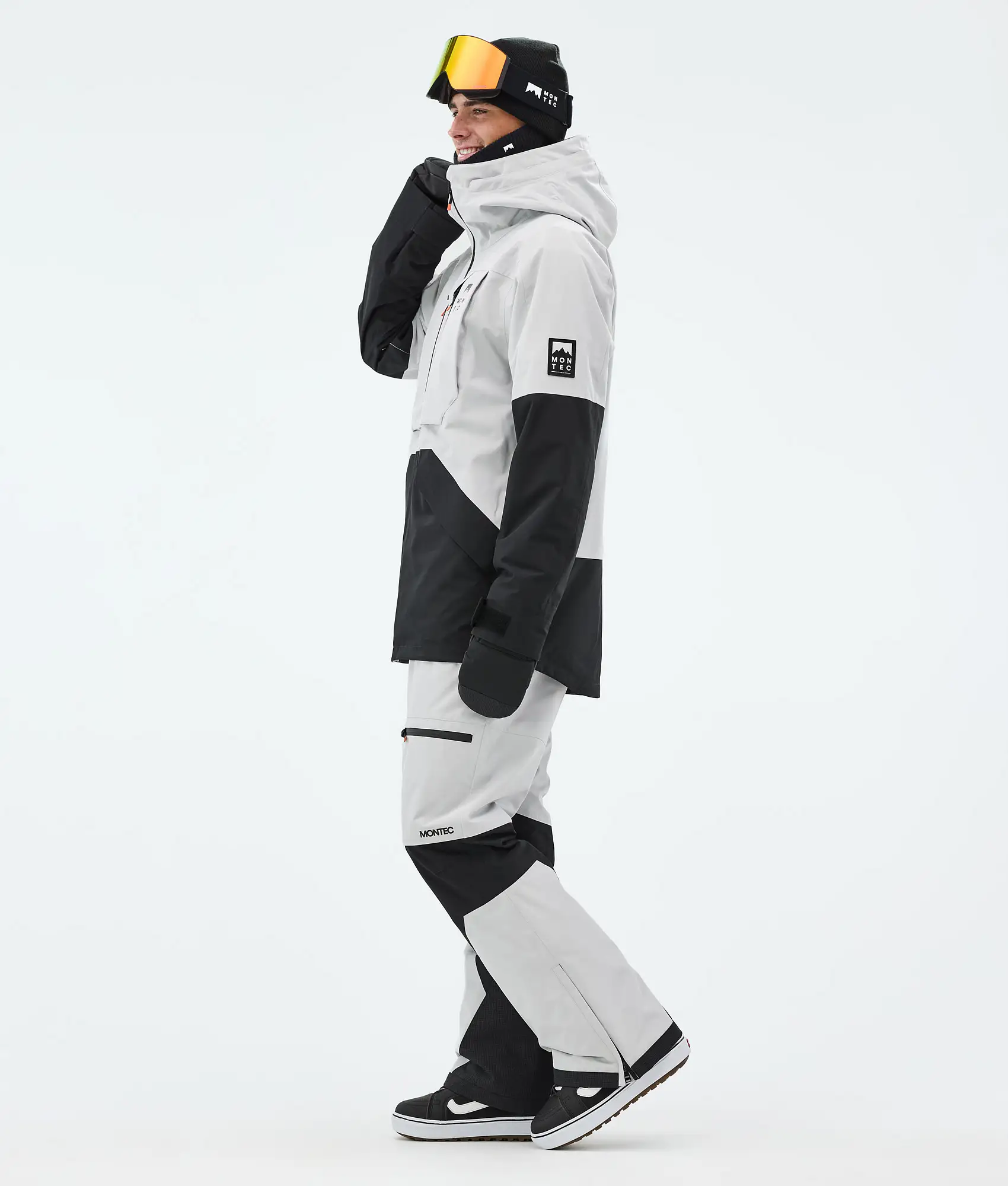 Arch Snowboard Jacket Men Light Grey/Black