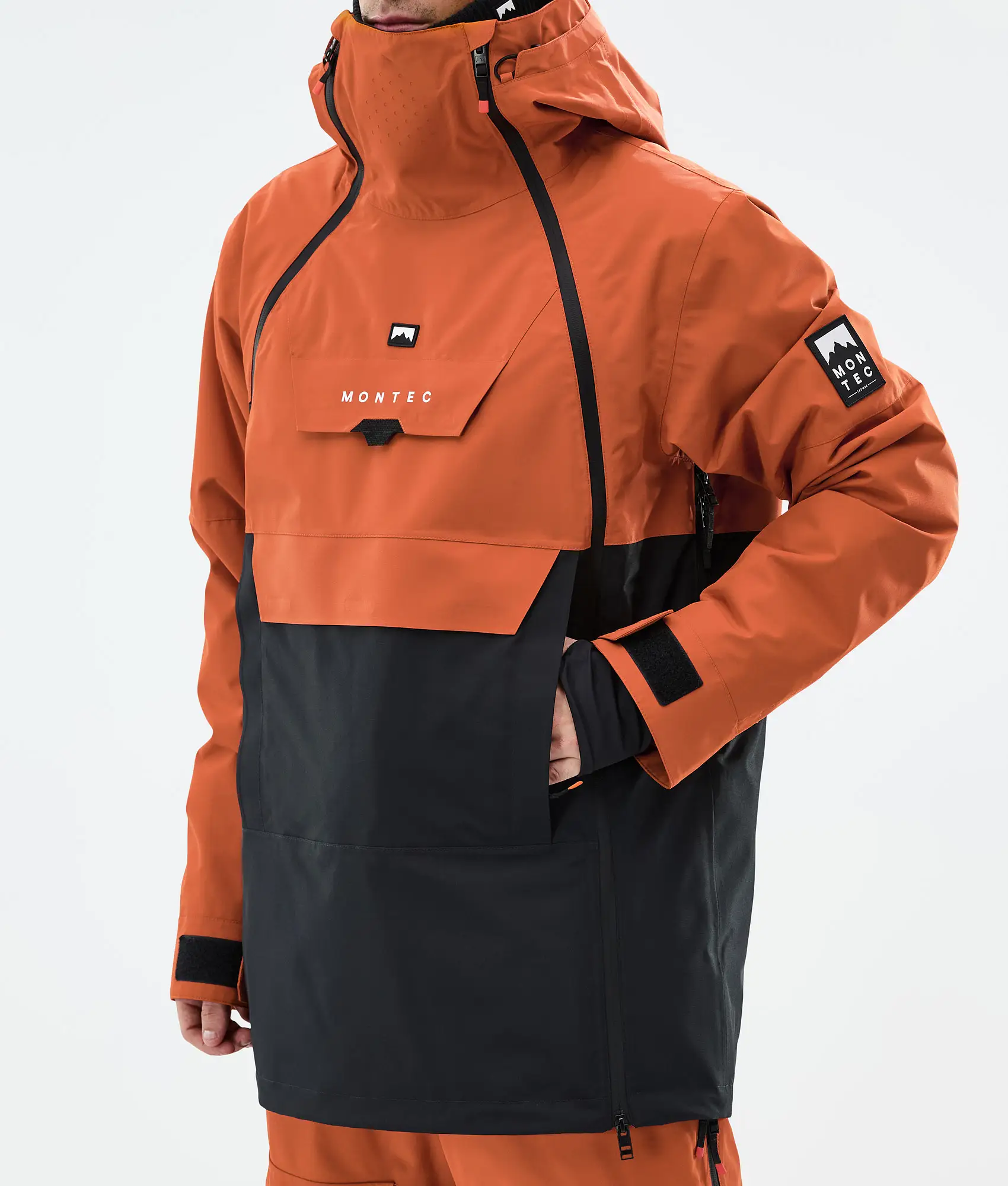 Doom Ski Jacket Men Burned Orange/Black