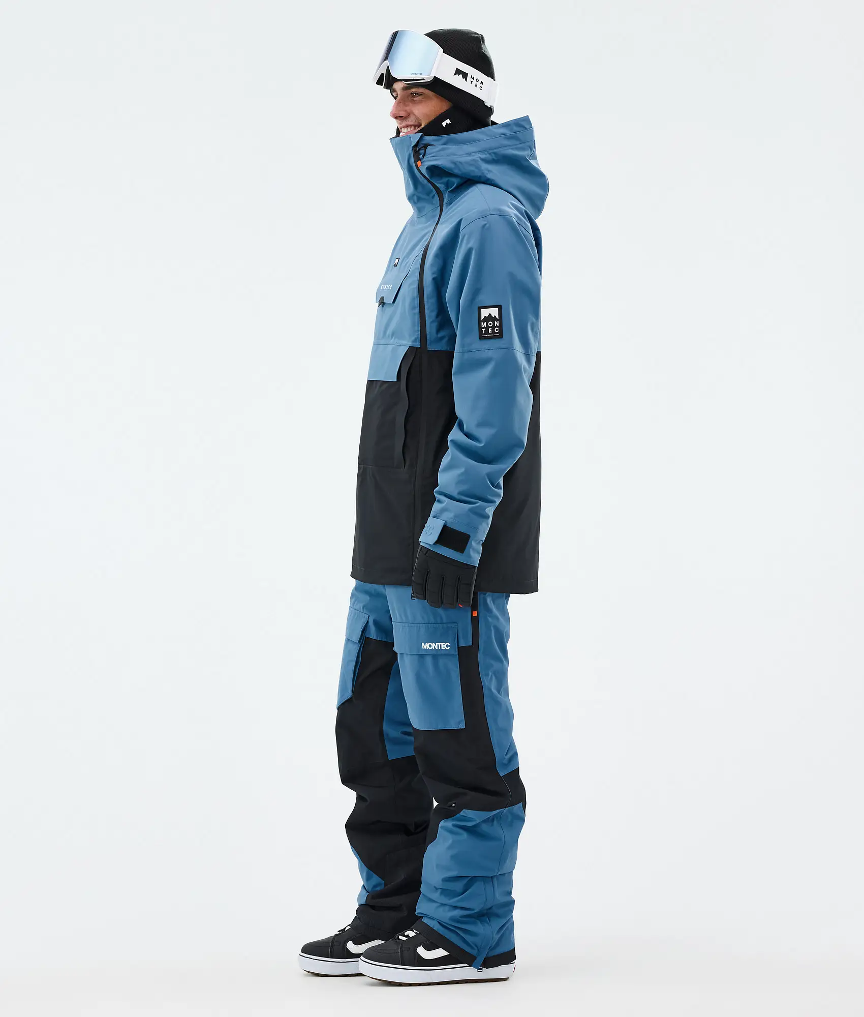 Doom Snowboard Jacket Men Blue Steel/Black