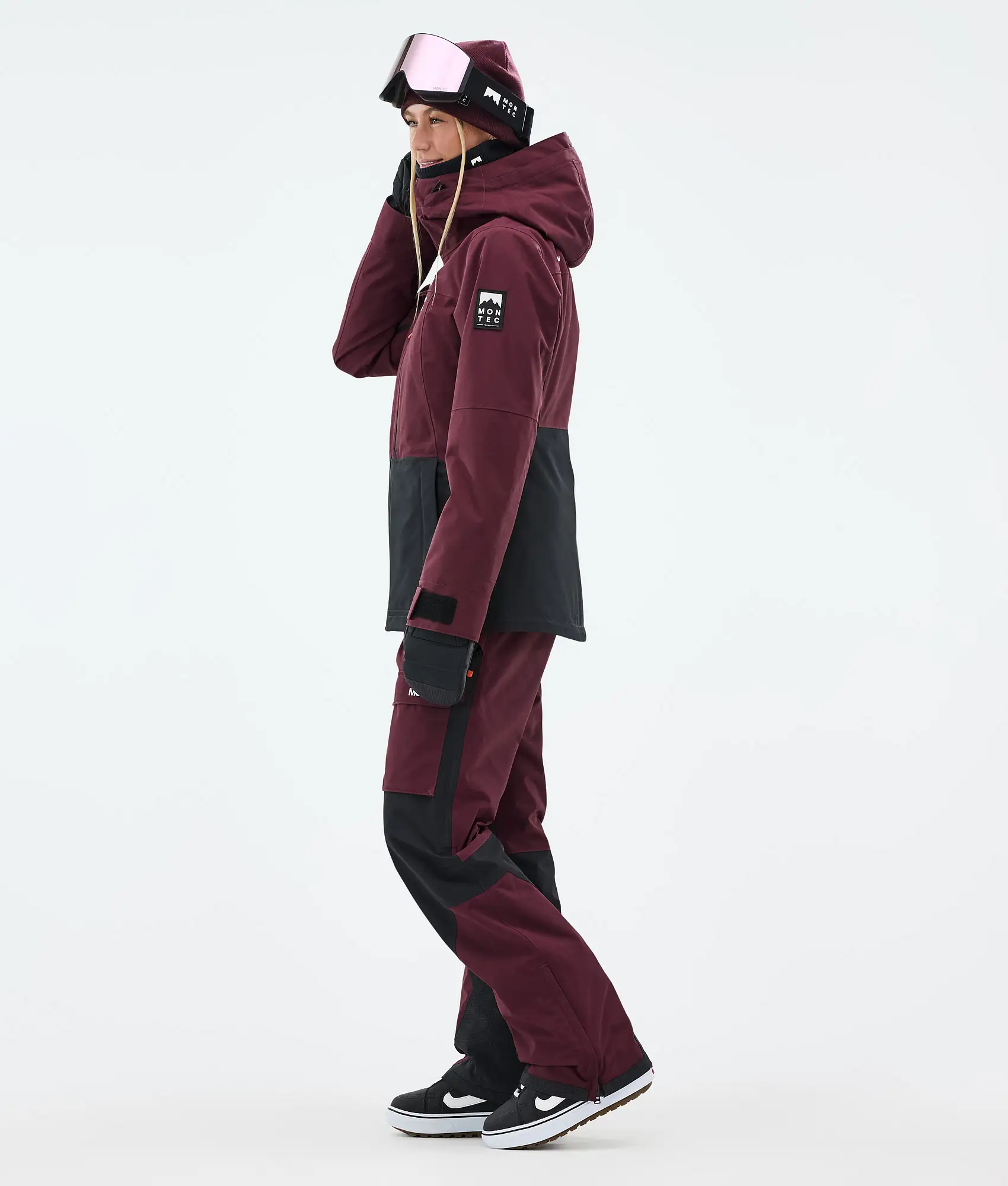 Moss W Snowboard Jacket Women Burgundy/Black