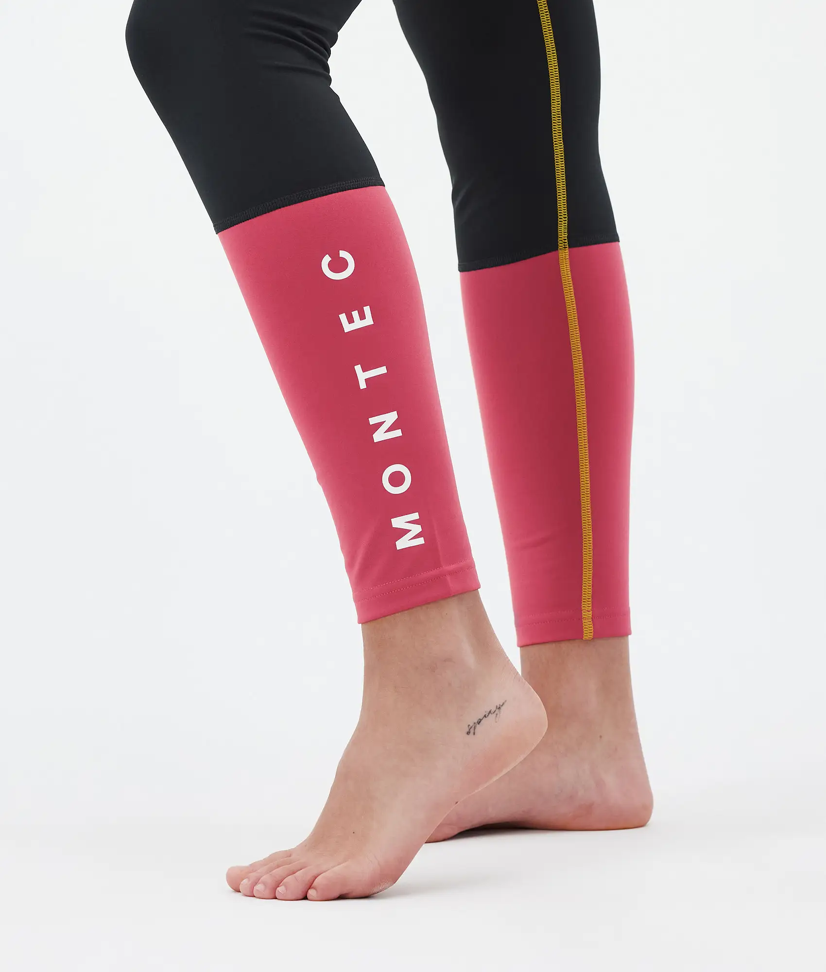 Alpha W Base Layer Pant Women Yellow/Black/Light Red