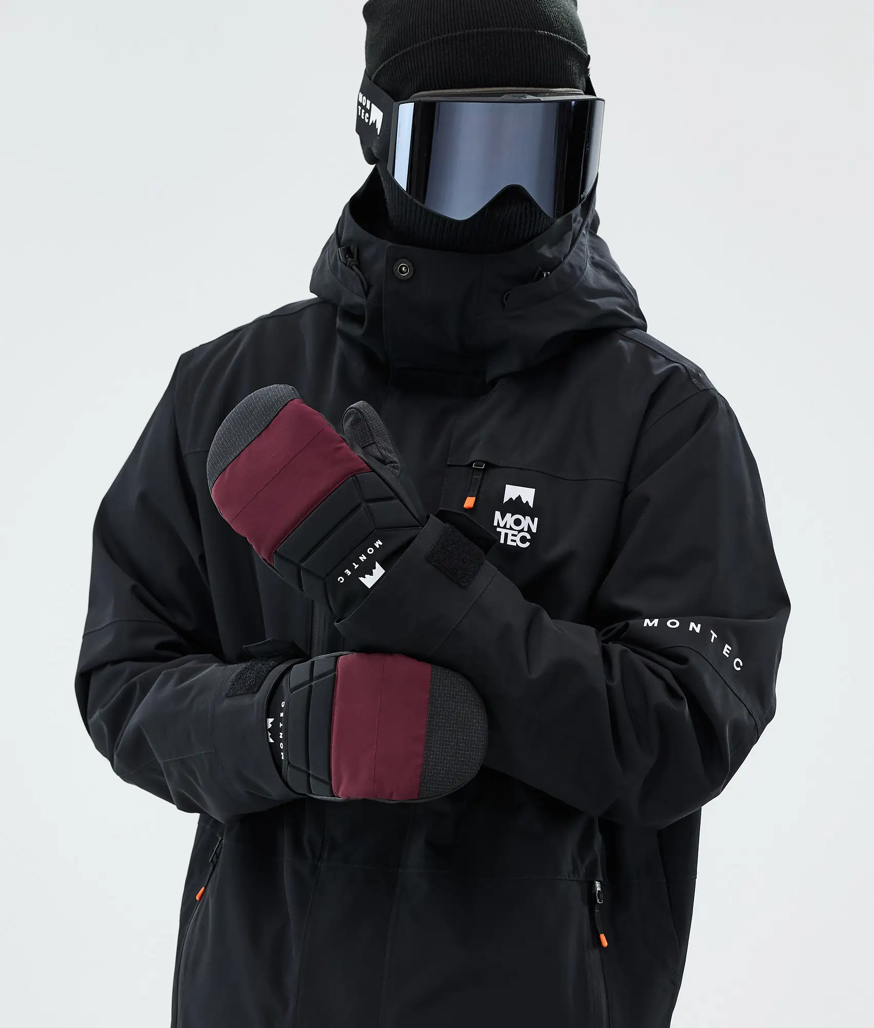 Kilo Snow Mittens Burgundy