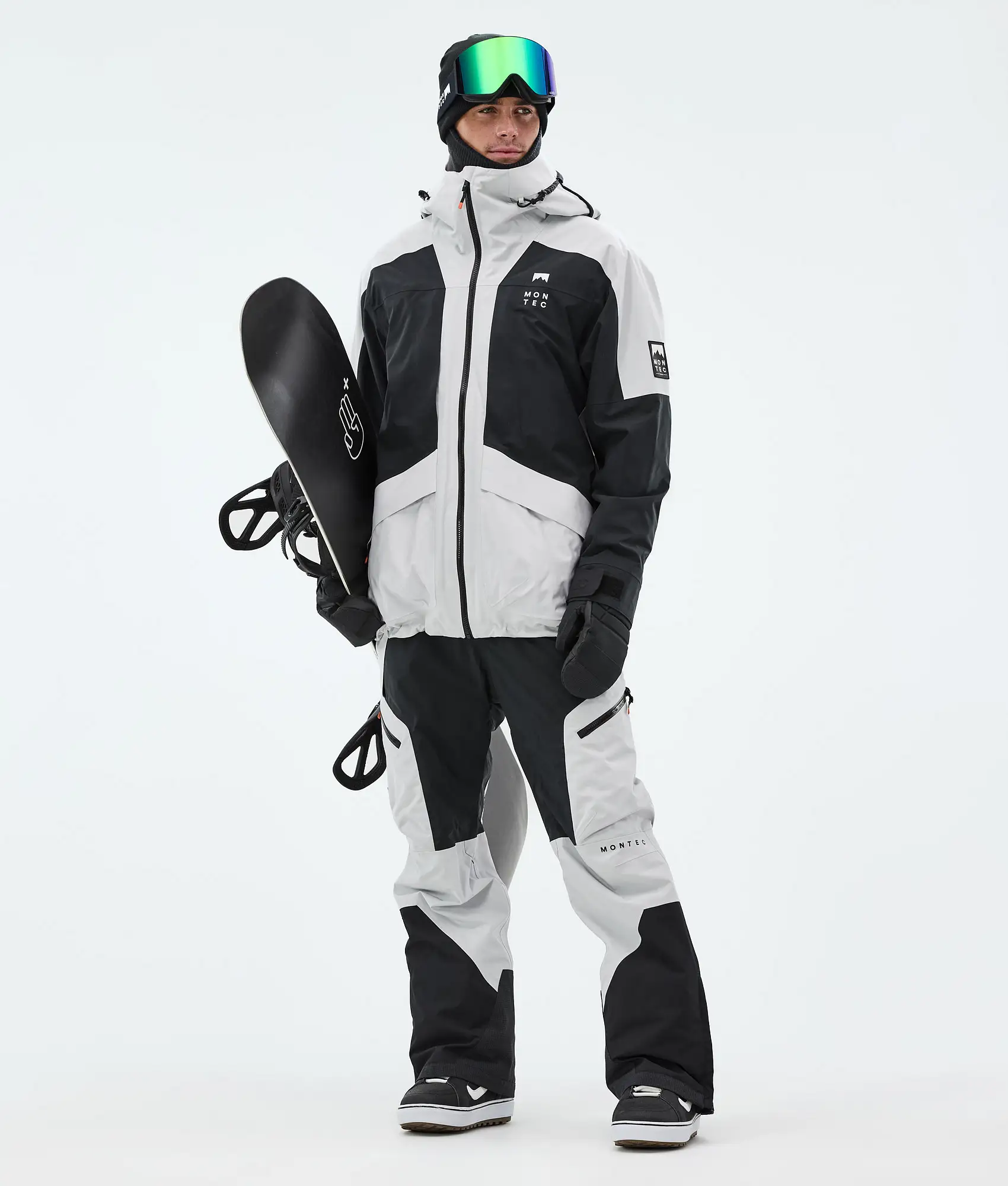 Morpheus Snowboard Jacket Men Light Grey/Black