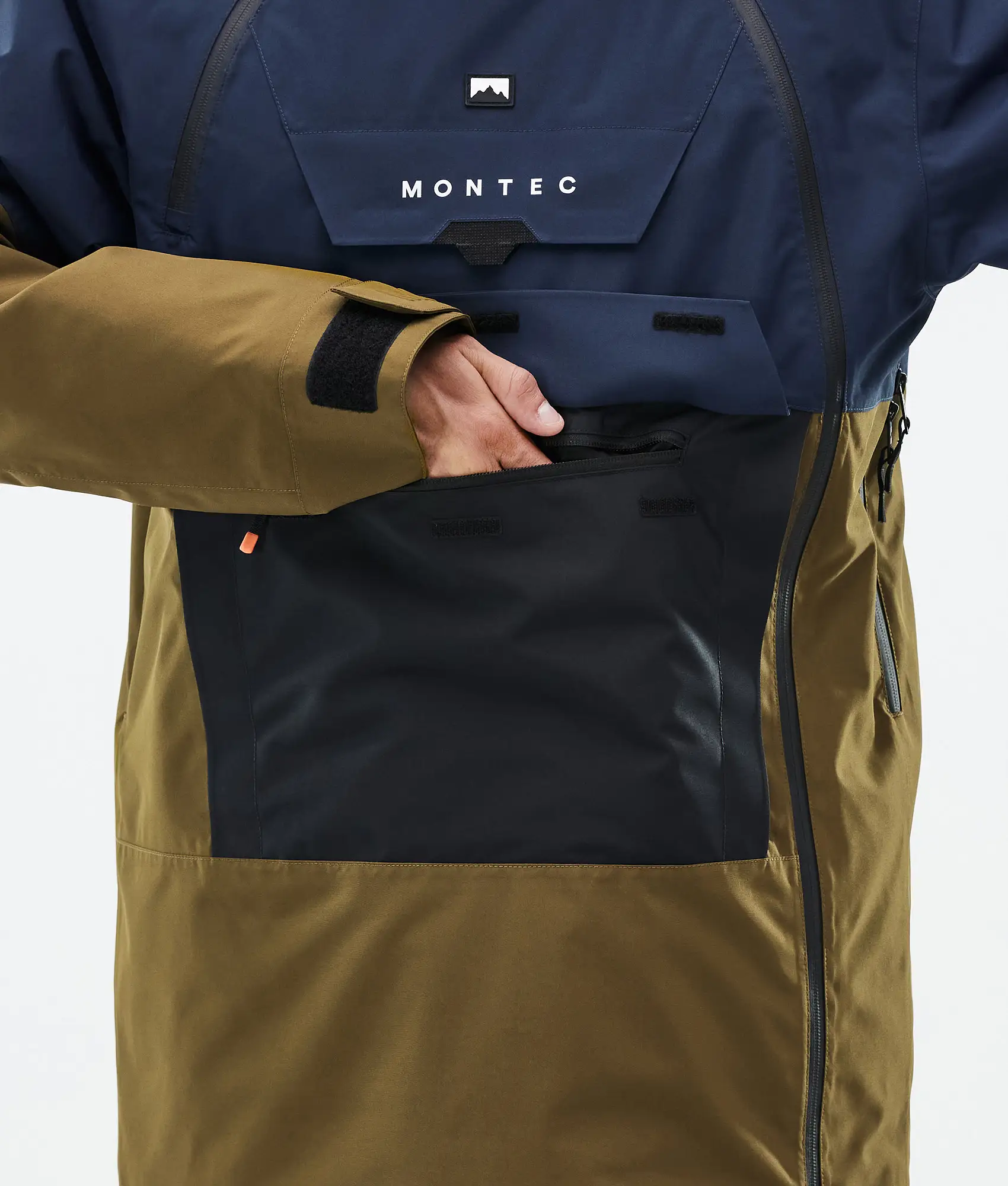 Doom Ski Jacket Men Dark Blue/Black/Fatigue
