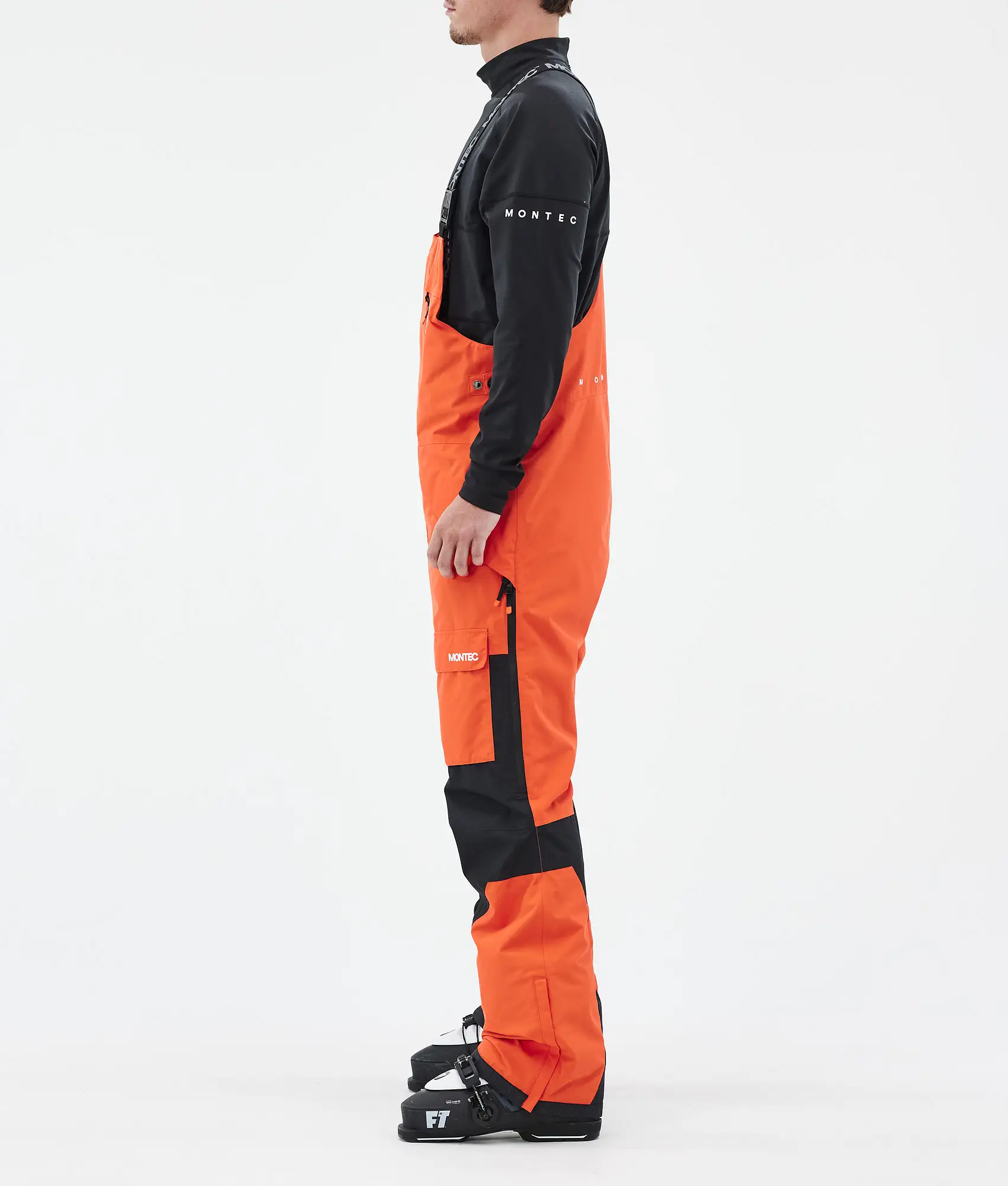 Fawk Ski Pants Men Orange/Black