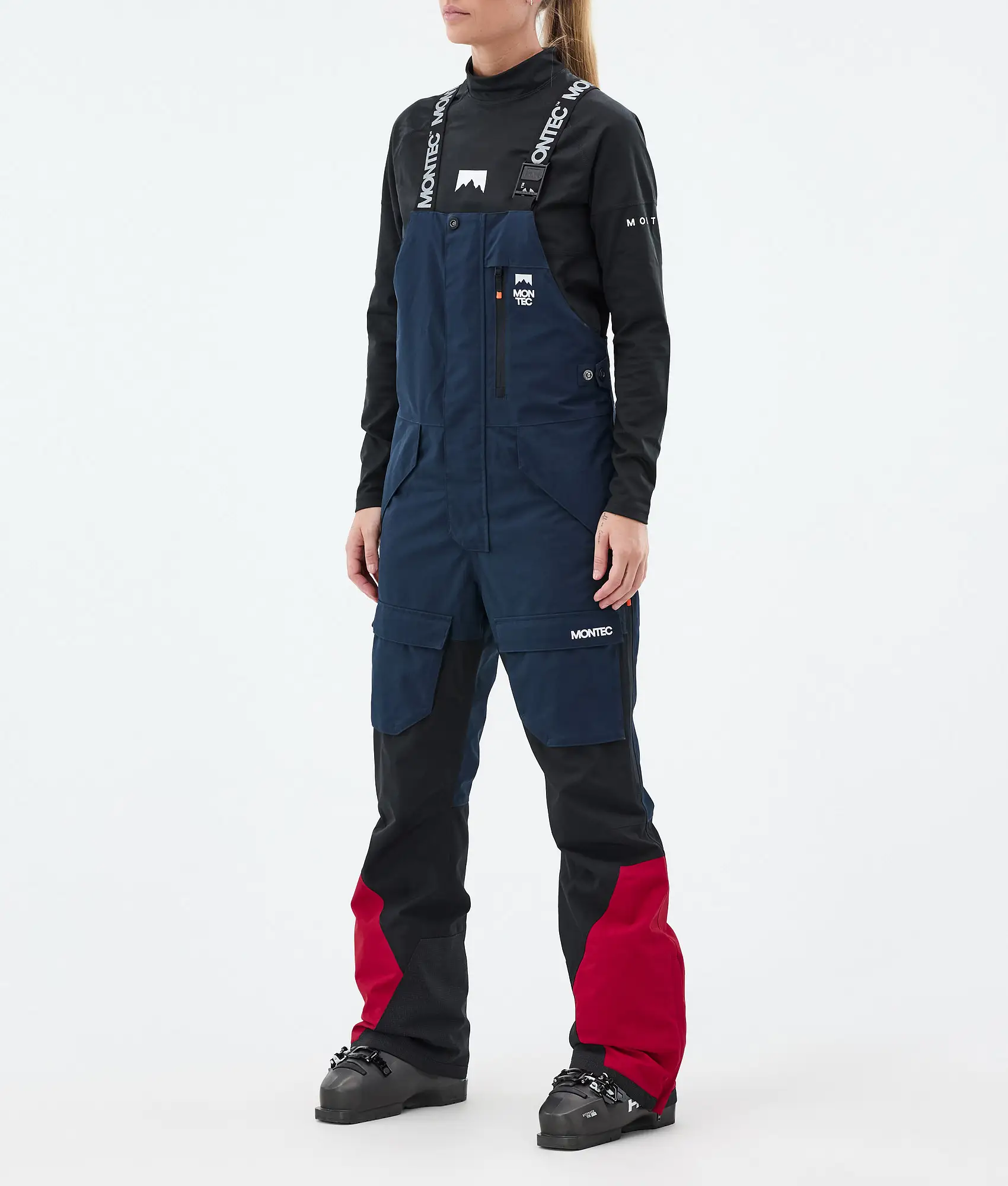 Fawk W Ski Pants Women Dark Blue/Black/Deep Red