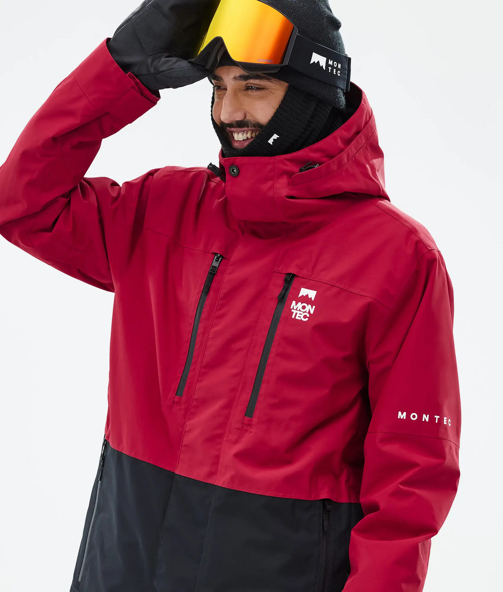 Fawk Snowboard Jacket Men Deep Red/Black Renewed