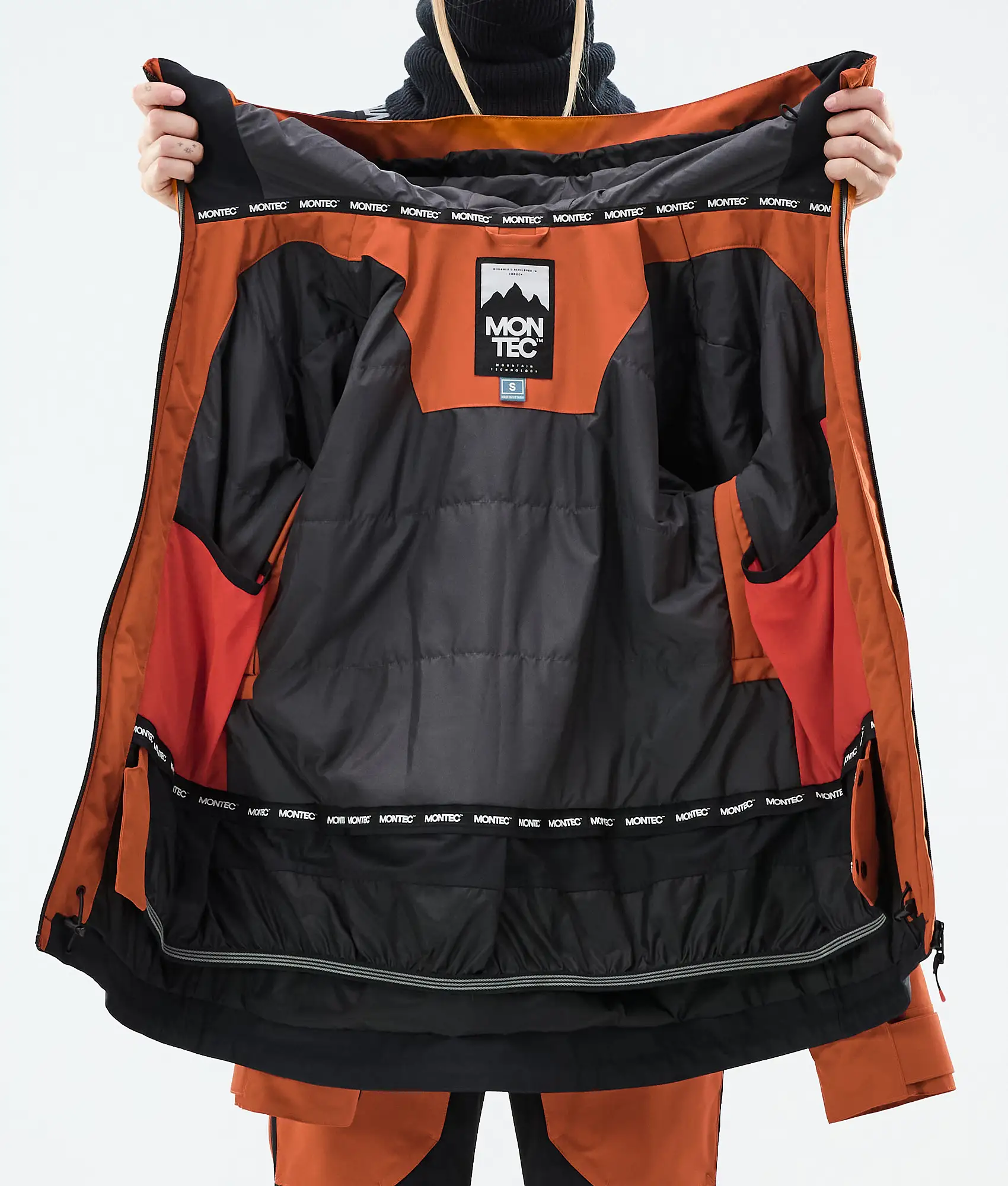 Moss W Ski Jacket Women Burned Orange/Black