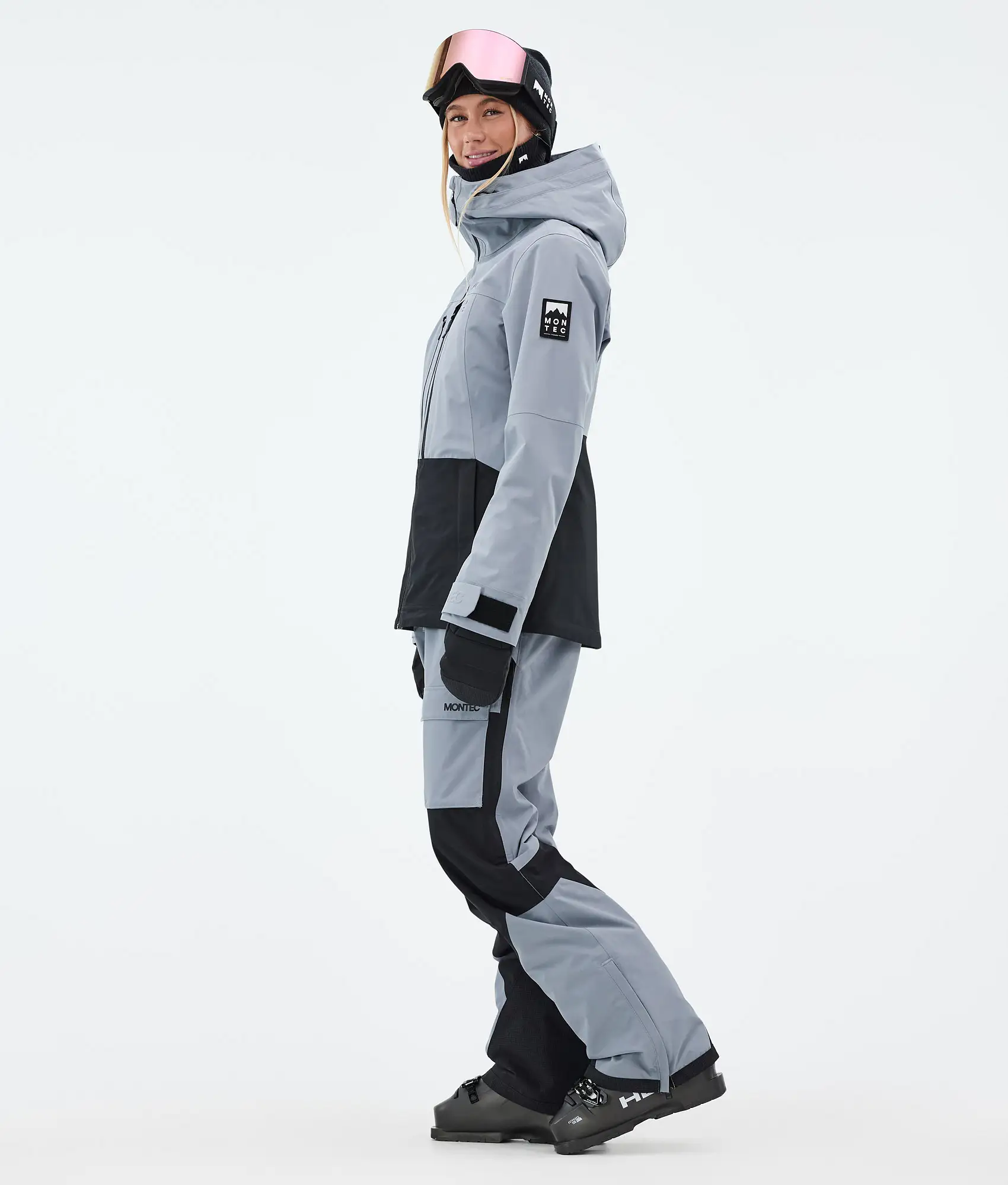 Moss W Ski Jacket Women Soft Blue/Black