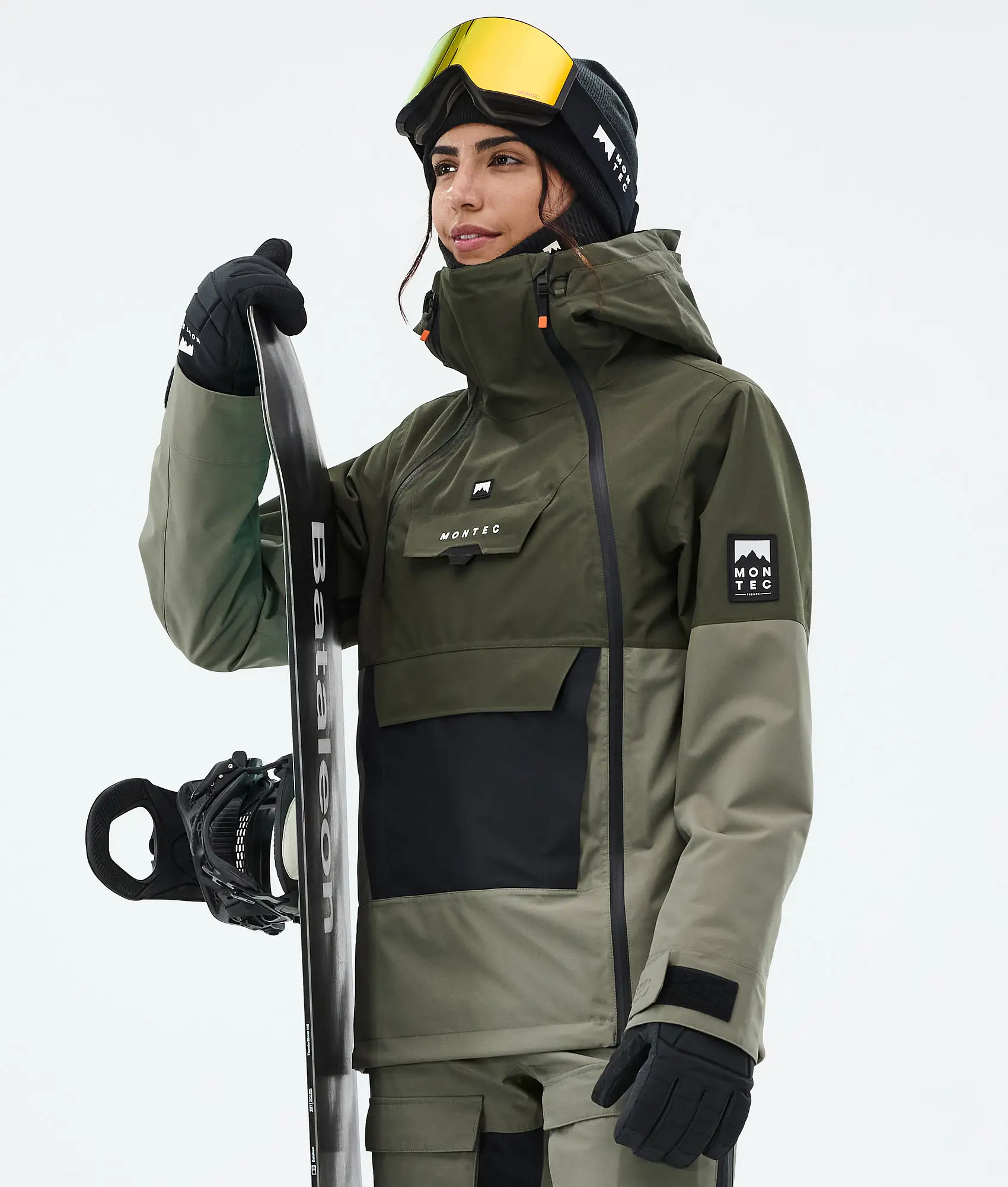 Doom W Snowboard Jacket Women Olive Green/Black/Greenish