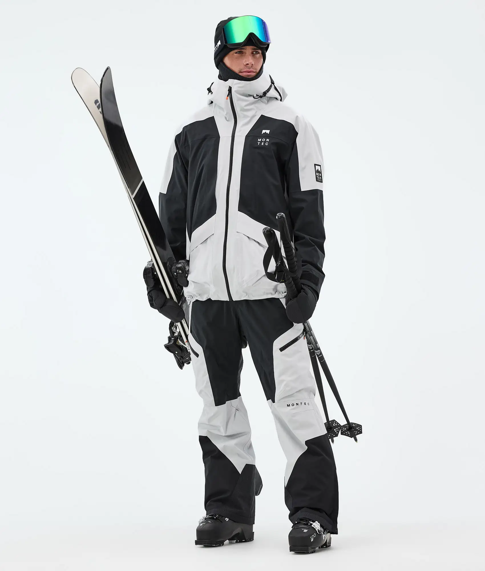 Morpheus Ski Jacket Men Light Grey/Black