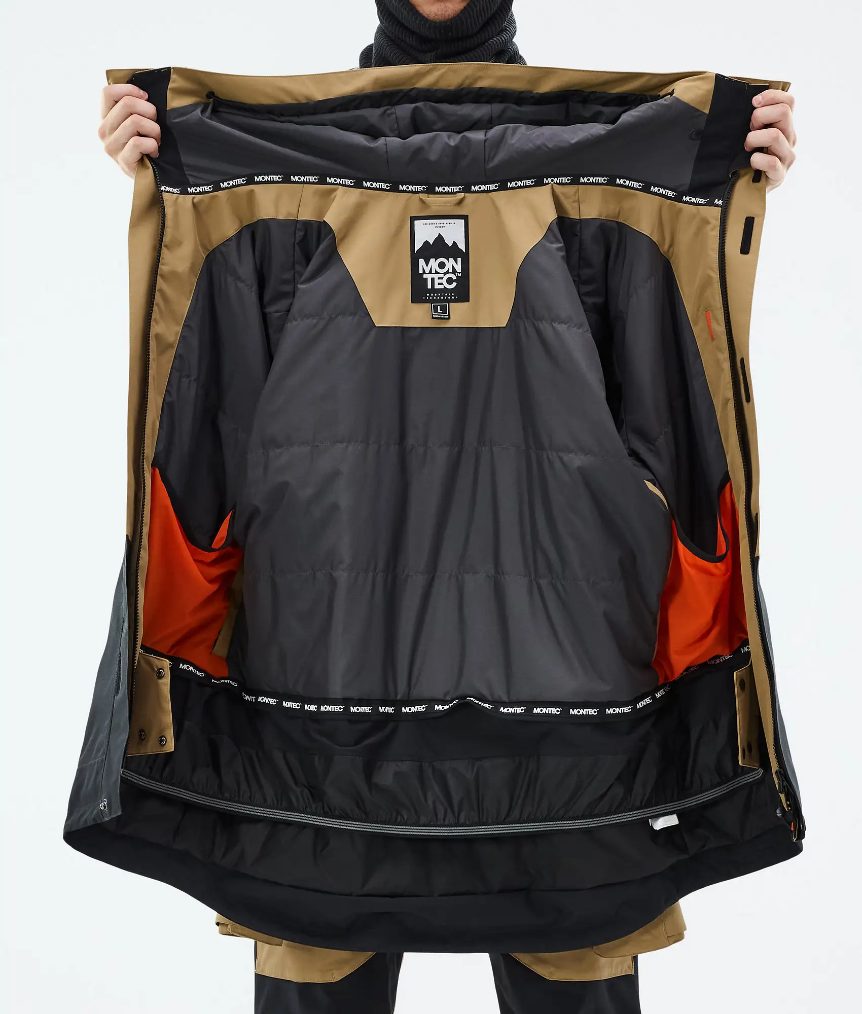 Fawk Ski Jacket Men Gold/Black